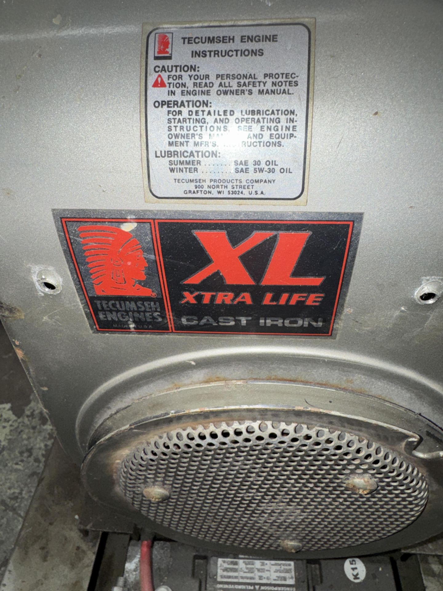 Winco Generator Model APS8000/A24, Single Phase, 8000 W, Tecumseh Engines XL Cast Iron Motor, Port. - Image 5 of 5