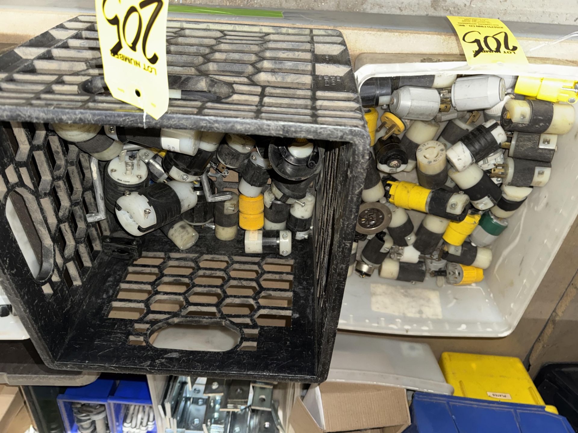 LOT Asst. Electrical Plugs, Female Caps, Connectors, Etc. on Front Section of (3) - Image 7 of 8