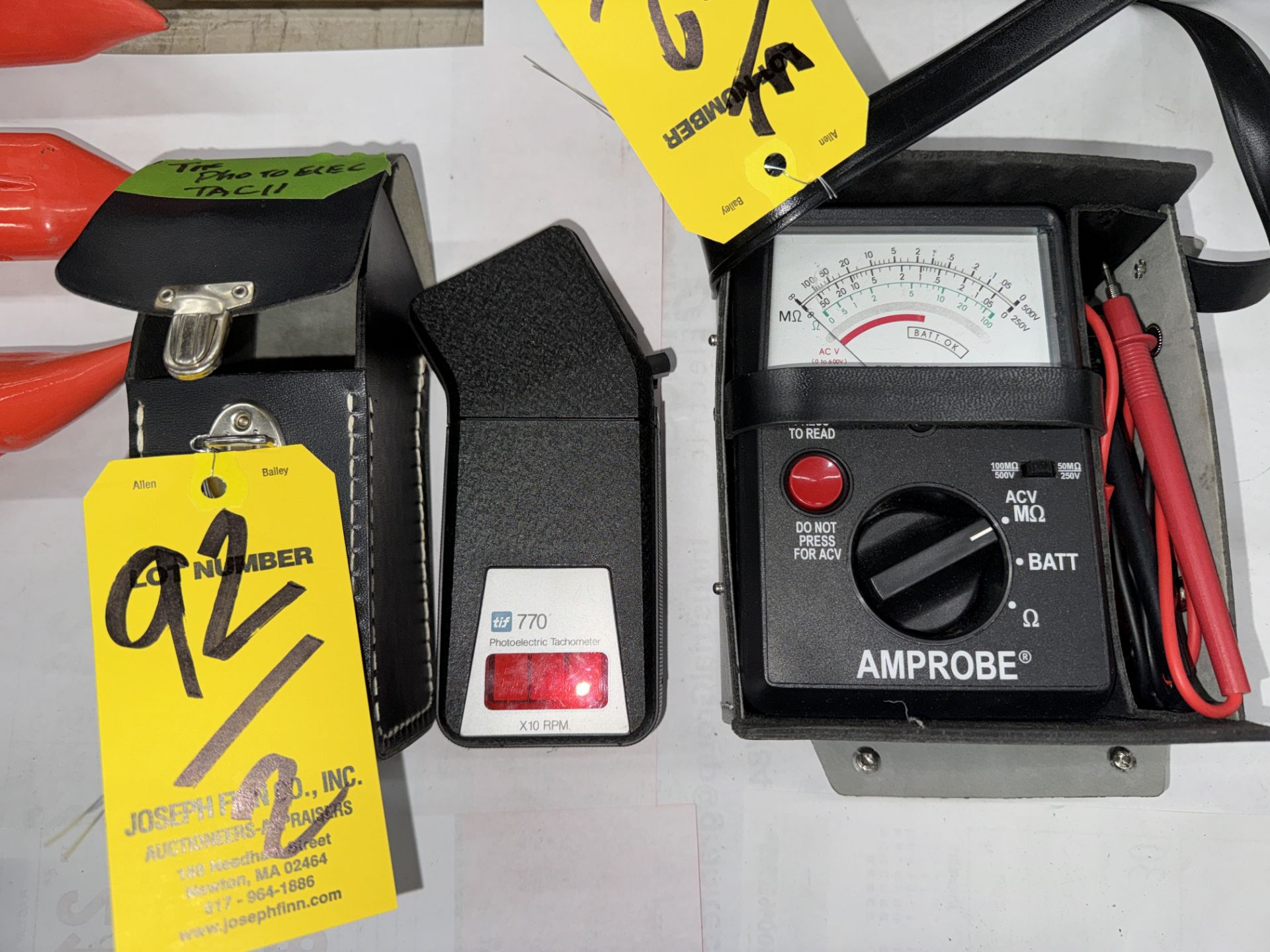 Amprobe AMB-2 Multimeter, TIF 770 Tachometer w/ Cases