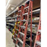 LOT (2) Green Bull Fiberglass, 8' Ladders