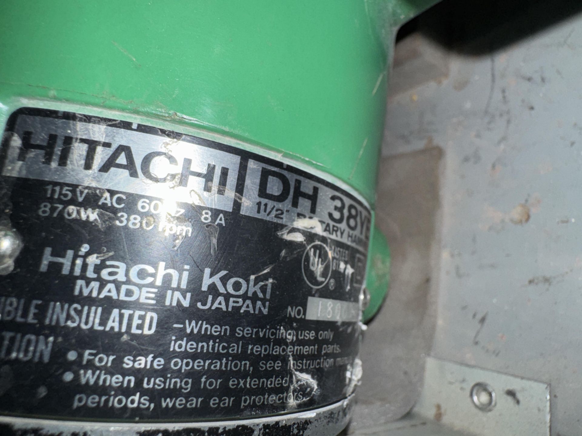 Hitachi DH38YE Rotary Hammer, .5", 120 V, w/ Bits and Case - Image 3 of 5