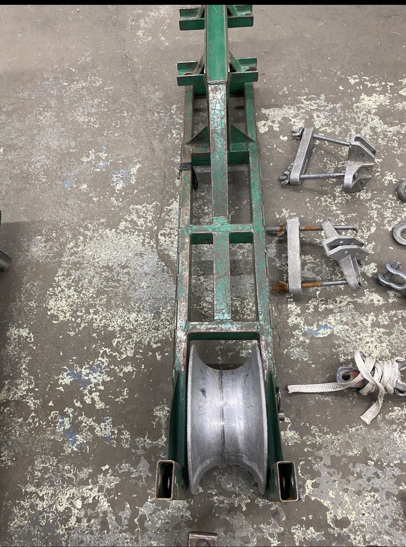 Greenlee #4642 Puller Package w/ Additional Pulleys, Baskets, Hardware, Port. Job Box - Image 9 of 11