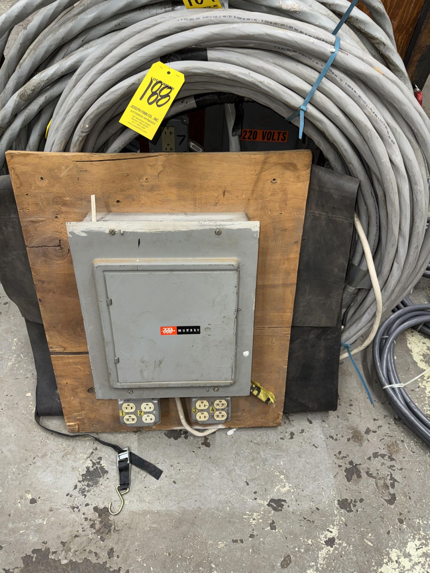 Remote Electrical Service Station, Including Cable & Breaker Box w/ Receptacles