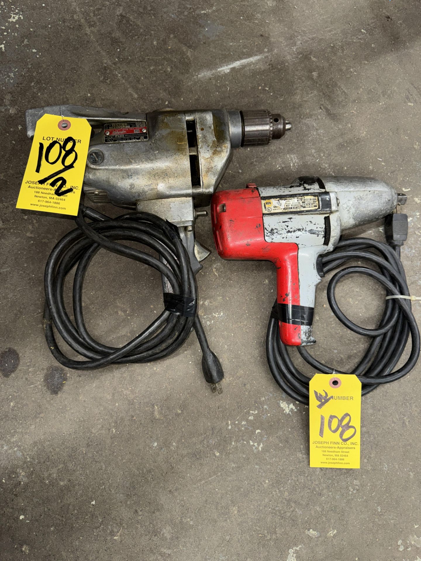 LOT Ingersoll Rand Corded Driver, Milwaukee 1650-1 Corded Driver