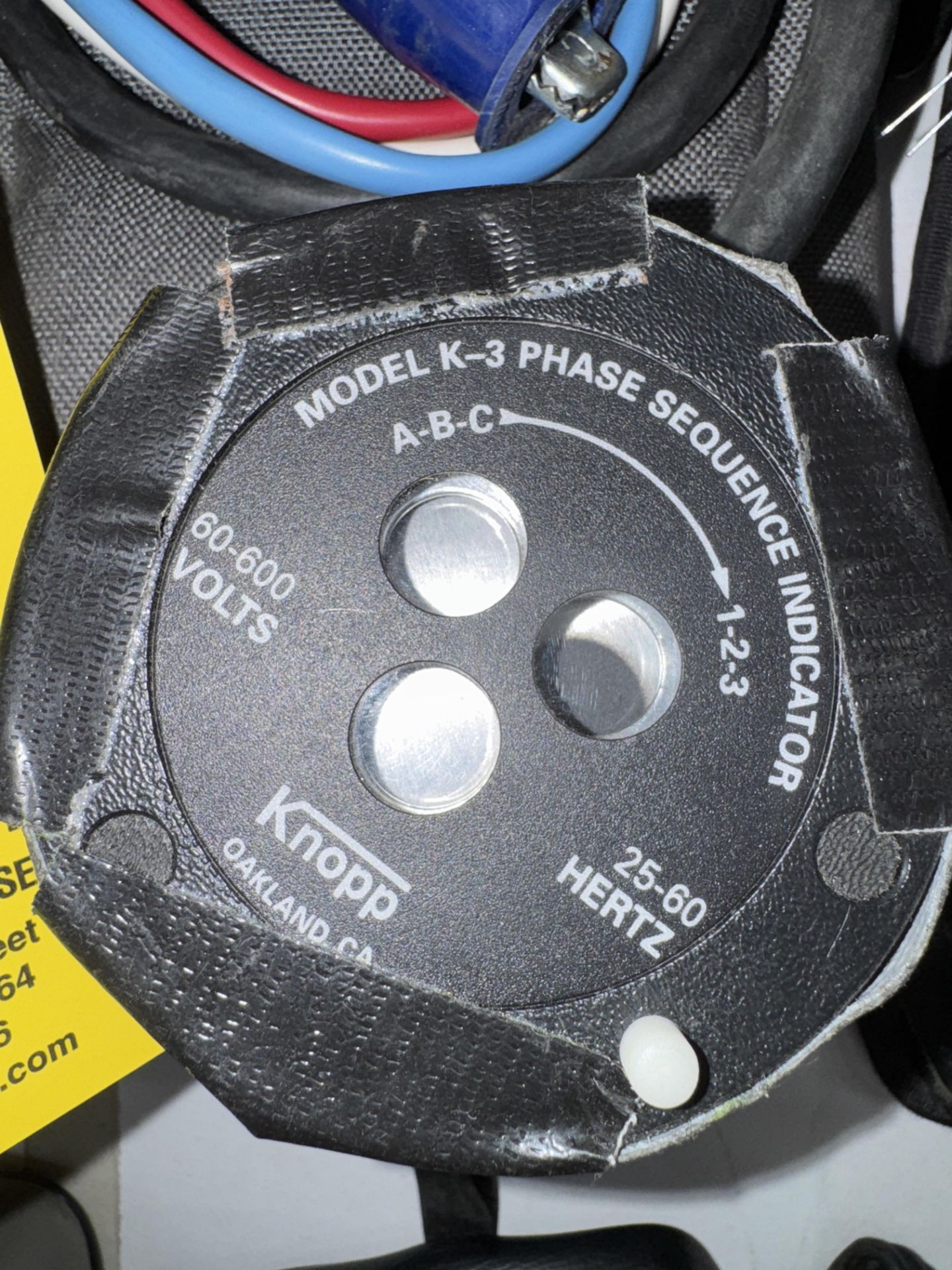 LOT Extech Phase Sequencer, Knopp K-3 Sequence Indicator, Progressive Electronics 77 HP Polarity - Image 3 of 4