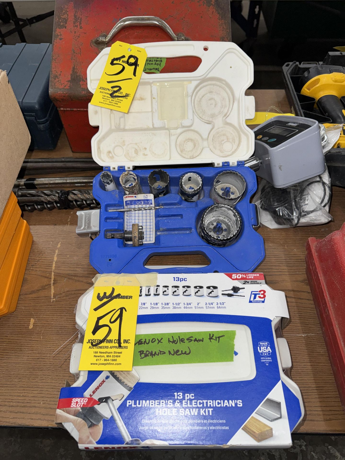LOT (2) Lenox Hole Saw Sets, (1) New