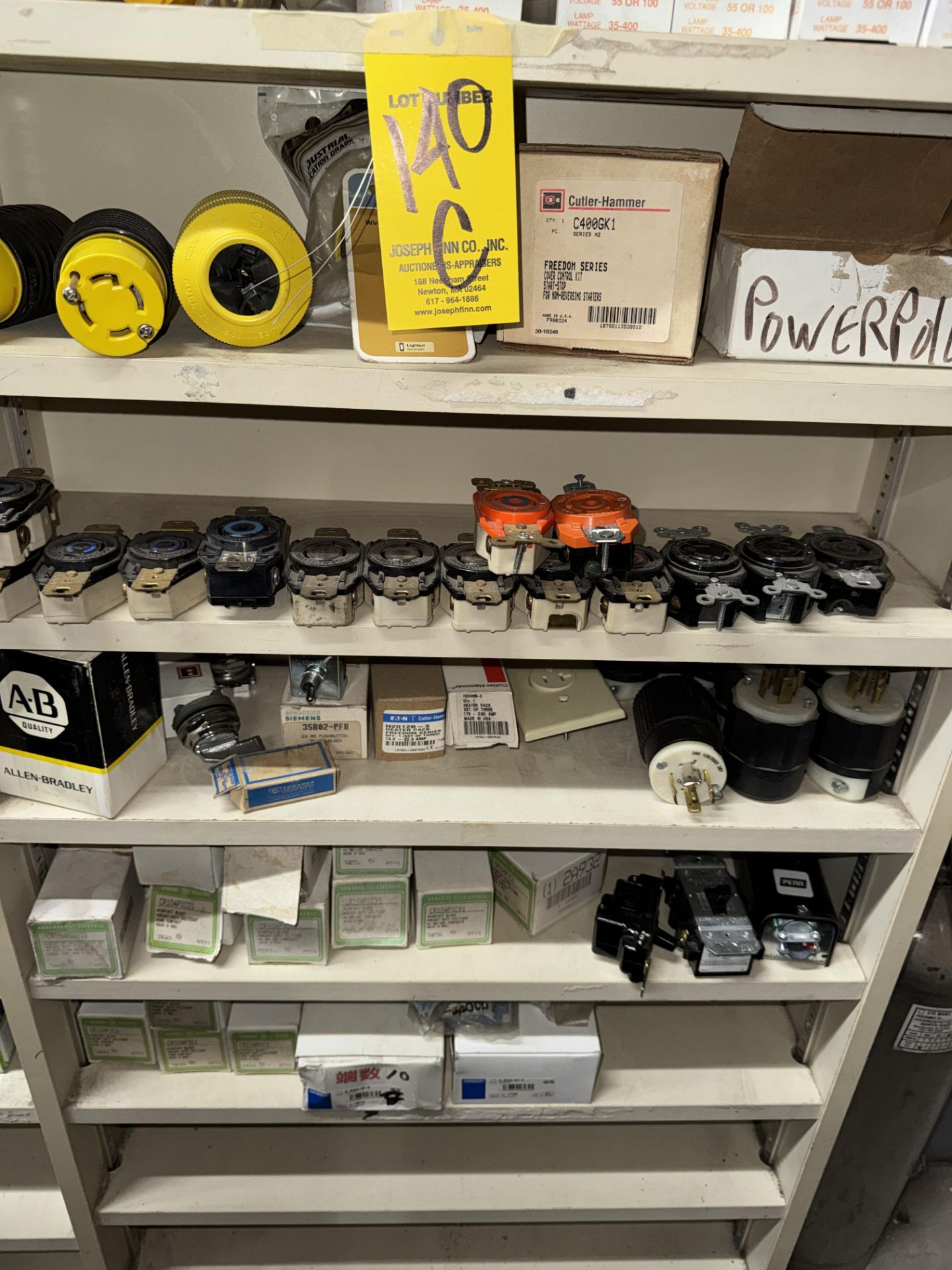 LOT Asst. Electrical Supplies Including Asst. Hubbell Plugs, Asst. Receptacles, Dead-End Front - Image 5 of 5
