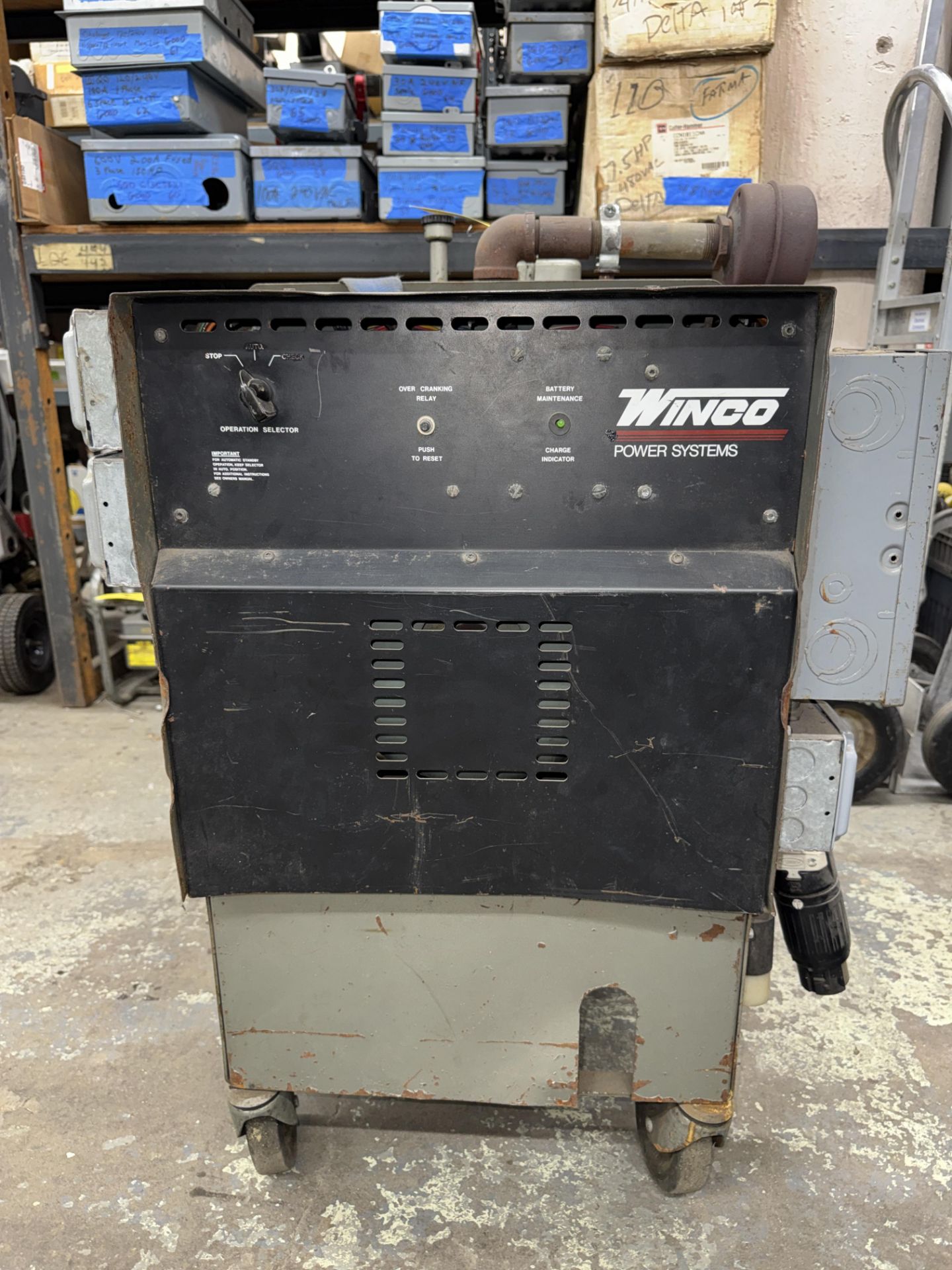 Winco Generator Model APS8000/A24, Single Phase, 8000 W, Tecumseh Engines XL Cast Iron Motor, Port.