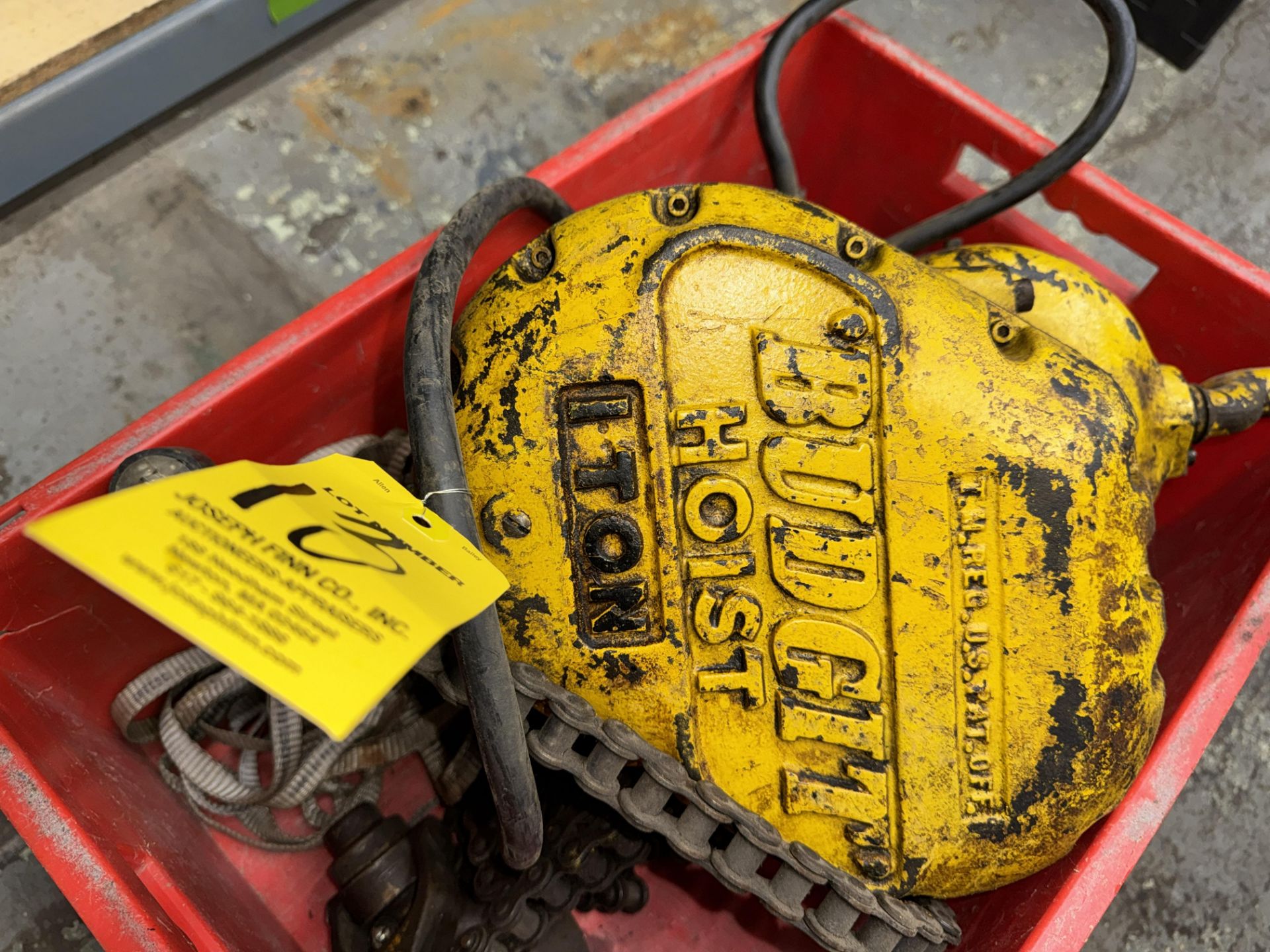 Budgit 1-Ton Overhead Hoist in Bin - Image 3 of 3