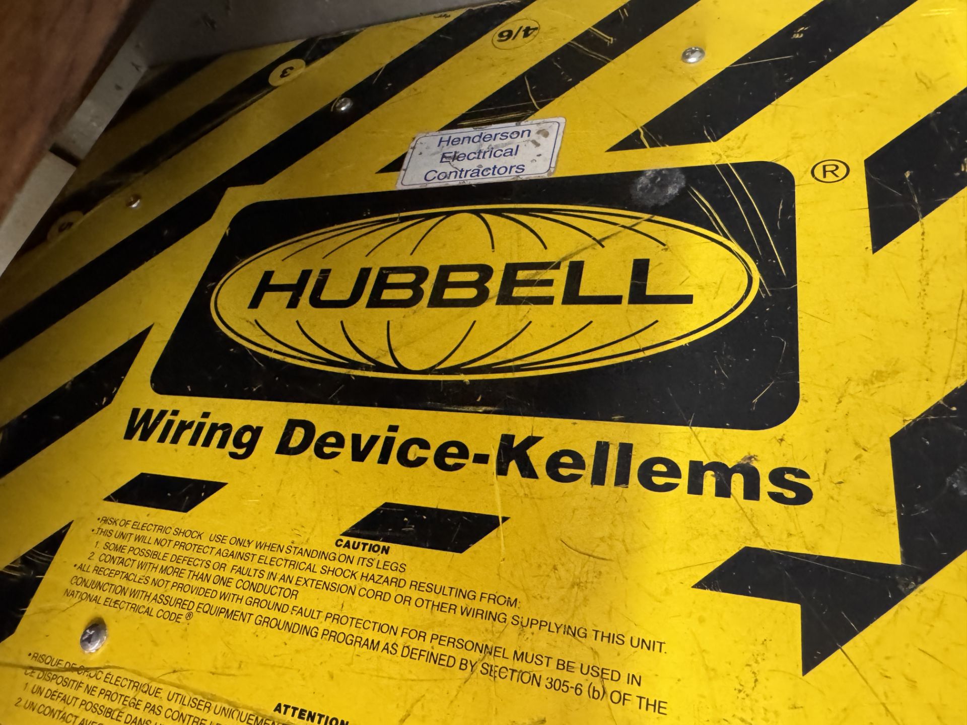 Electrical Remote Station w/ Breaker Panel, Receptacles, Cable w/ Reel, Hubbell Wiring Device - Image 3 of 4