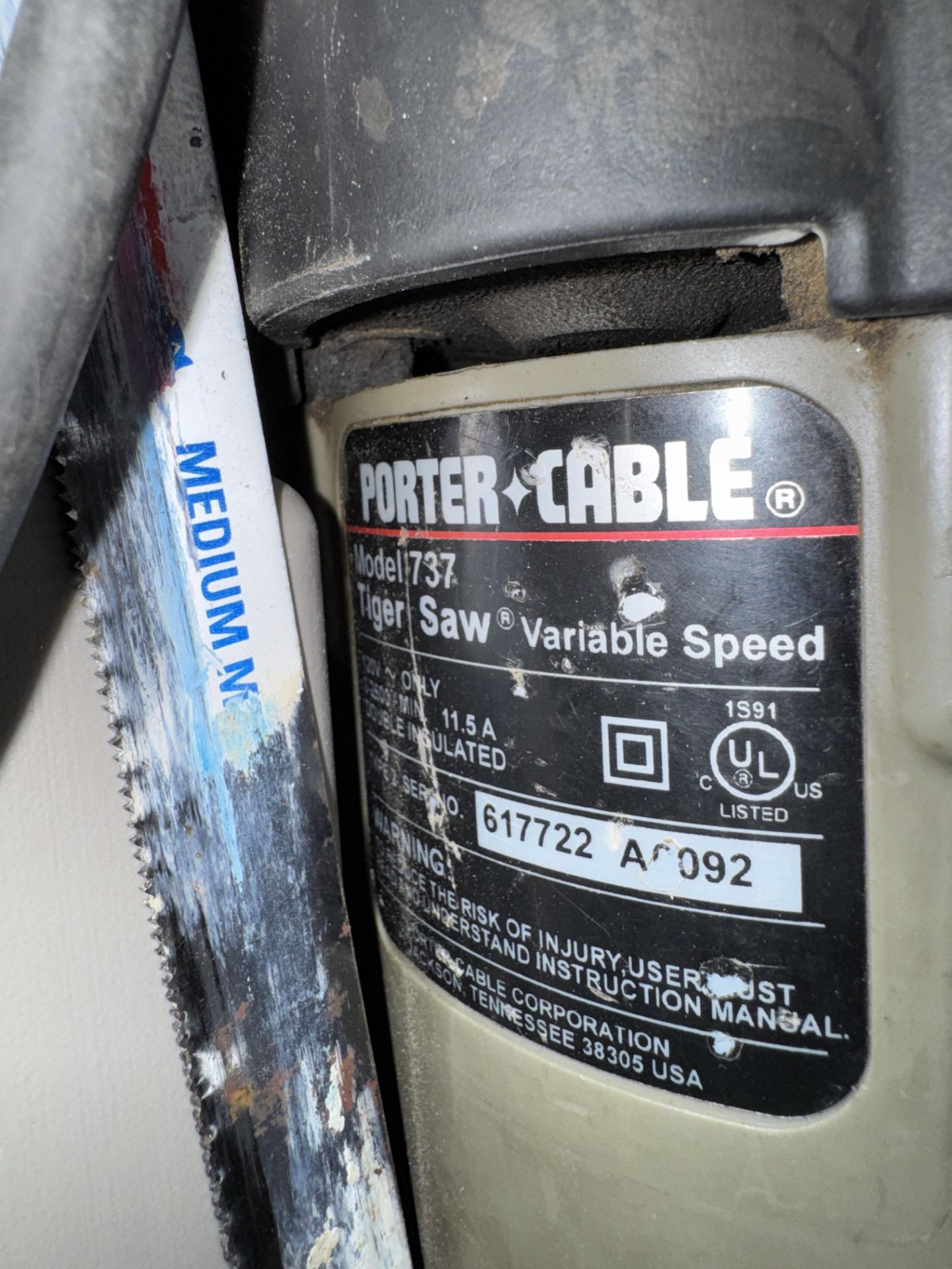 Porta Cable #737 Tiger Sawzall in Case - Image 2 of 2