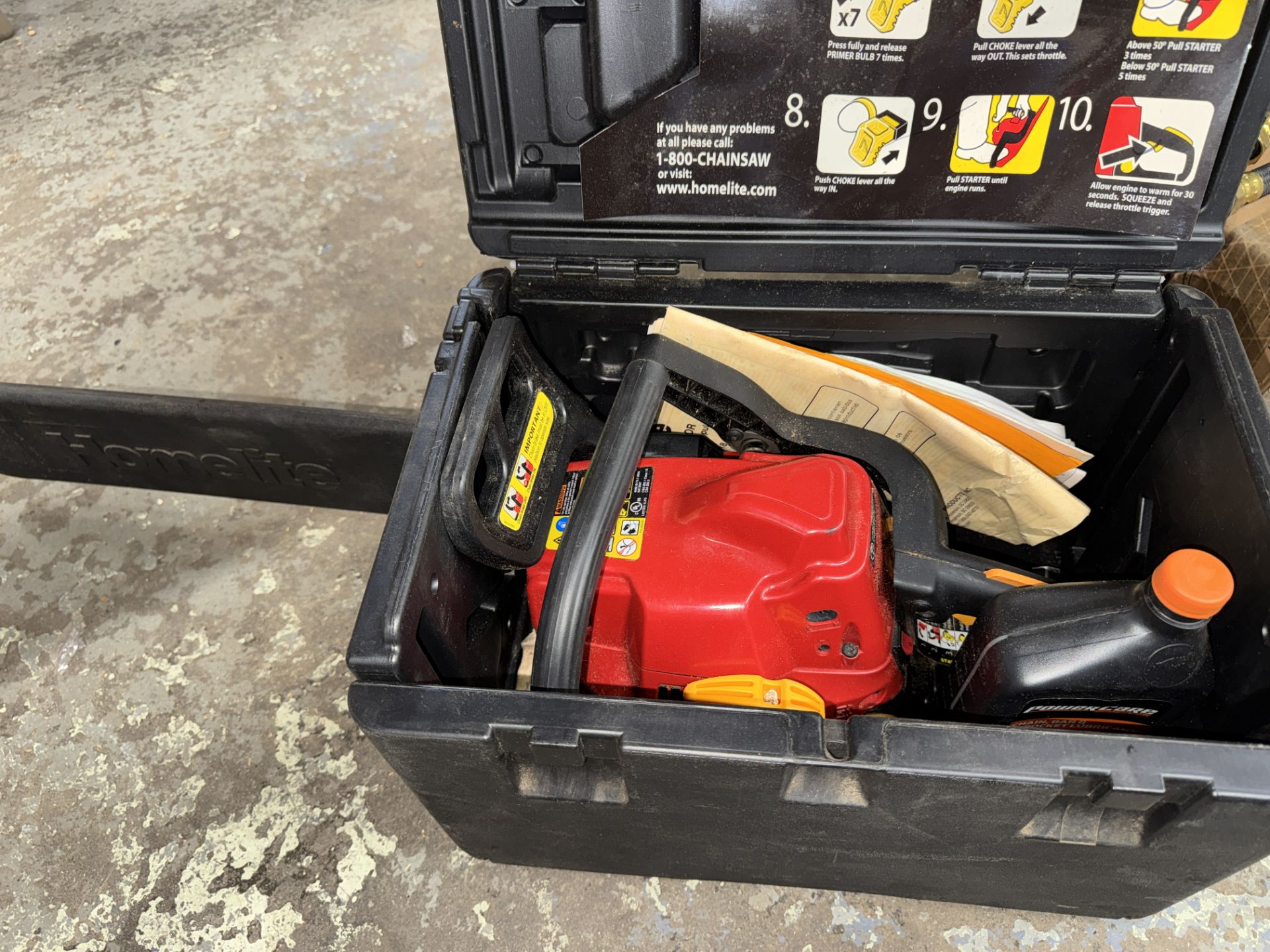 Homelite 45CC, 20" Chainsaw in Case