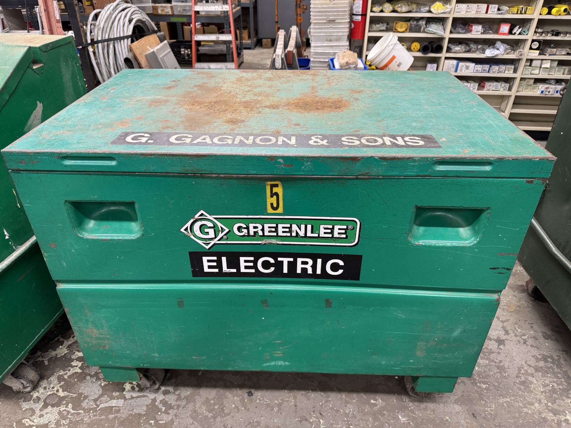 Greenlee #3048/23362 Storage Box Port. Job Box - Image 4 of 4