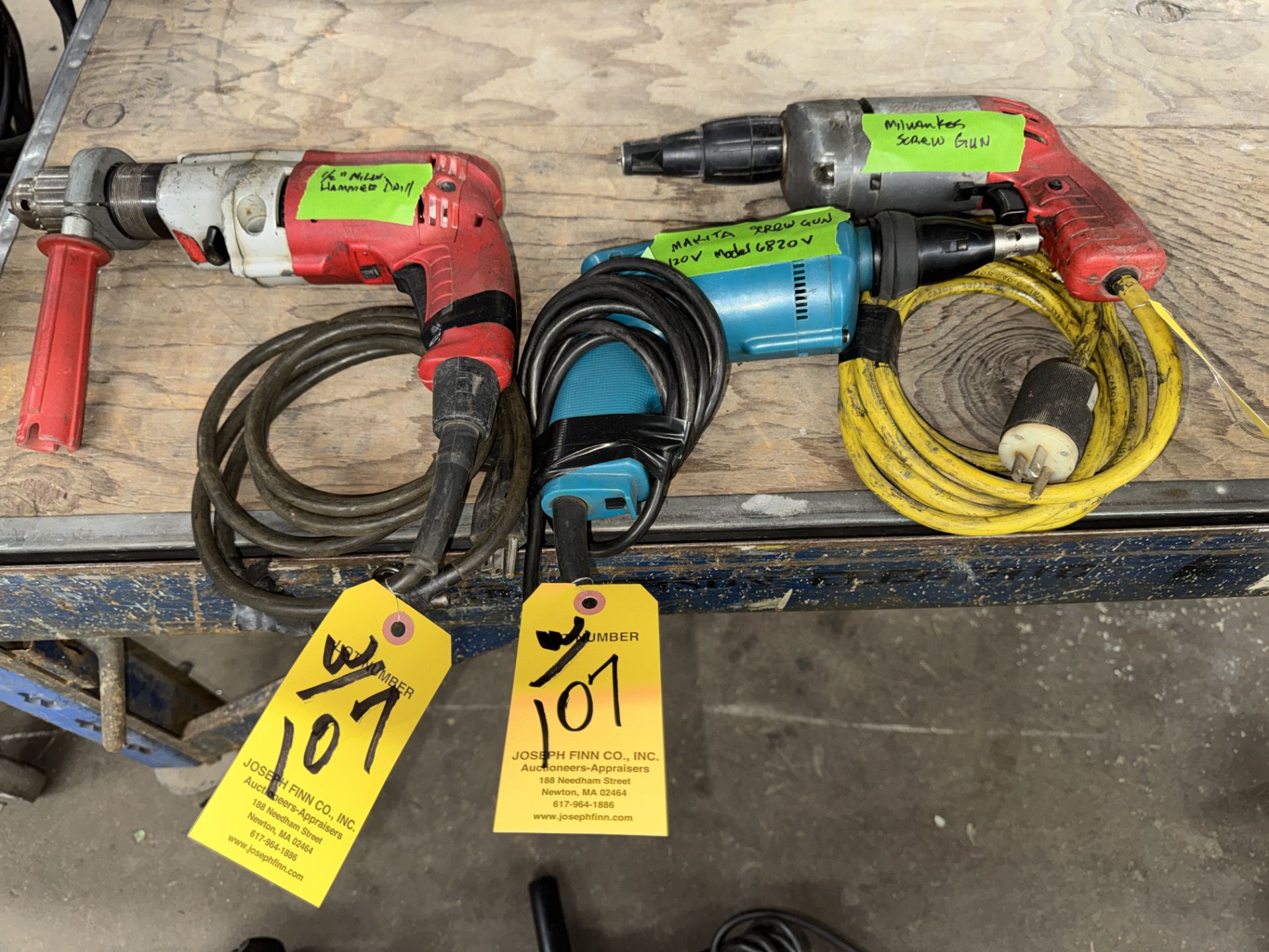 LOT Milwaukee & Makita Corded Drivers, Milwaukee Hammer Drill