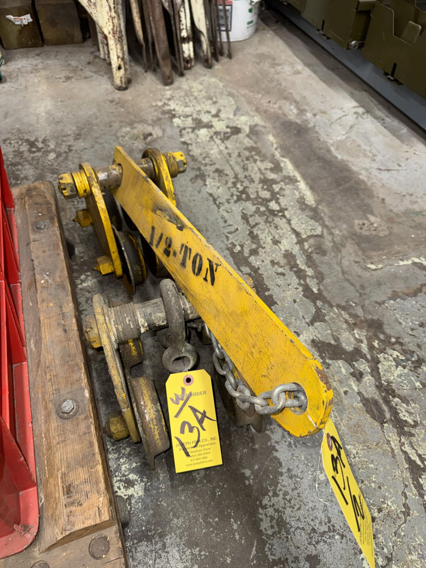 LOT (2) Asst. Overhead Hoist Trolleys