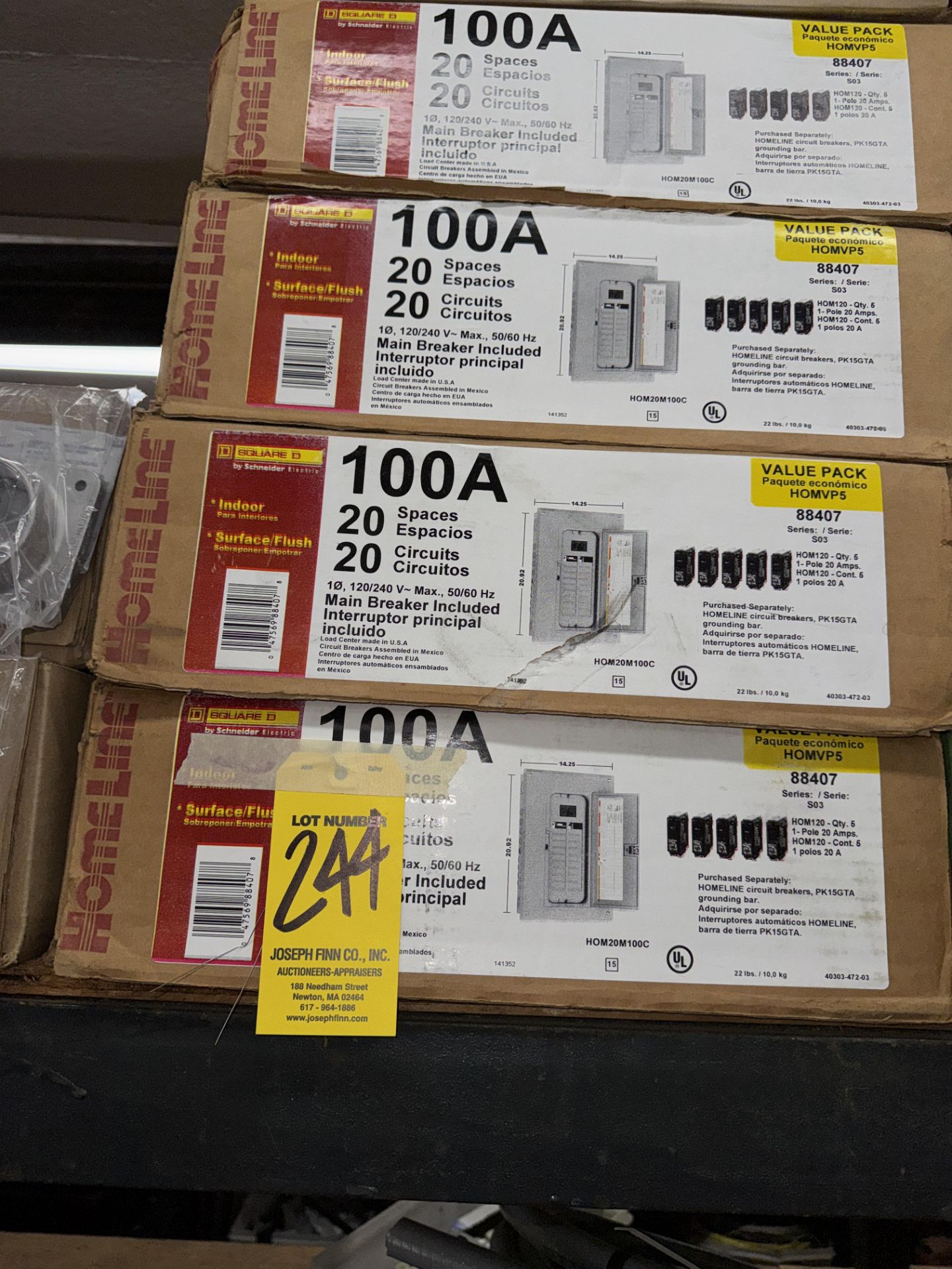 LOT(4) Square D 100A Breakers - Image 14 of 32