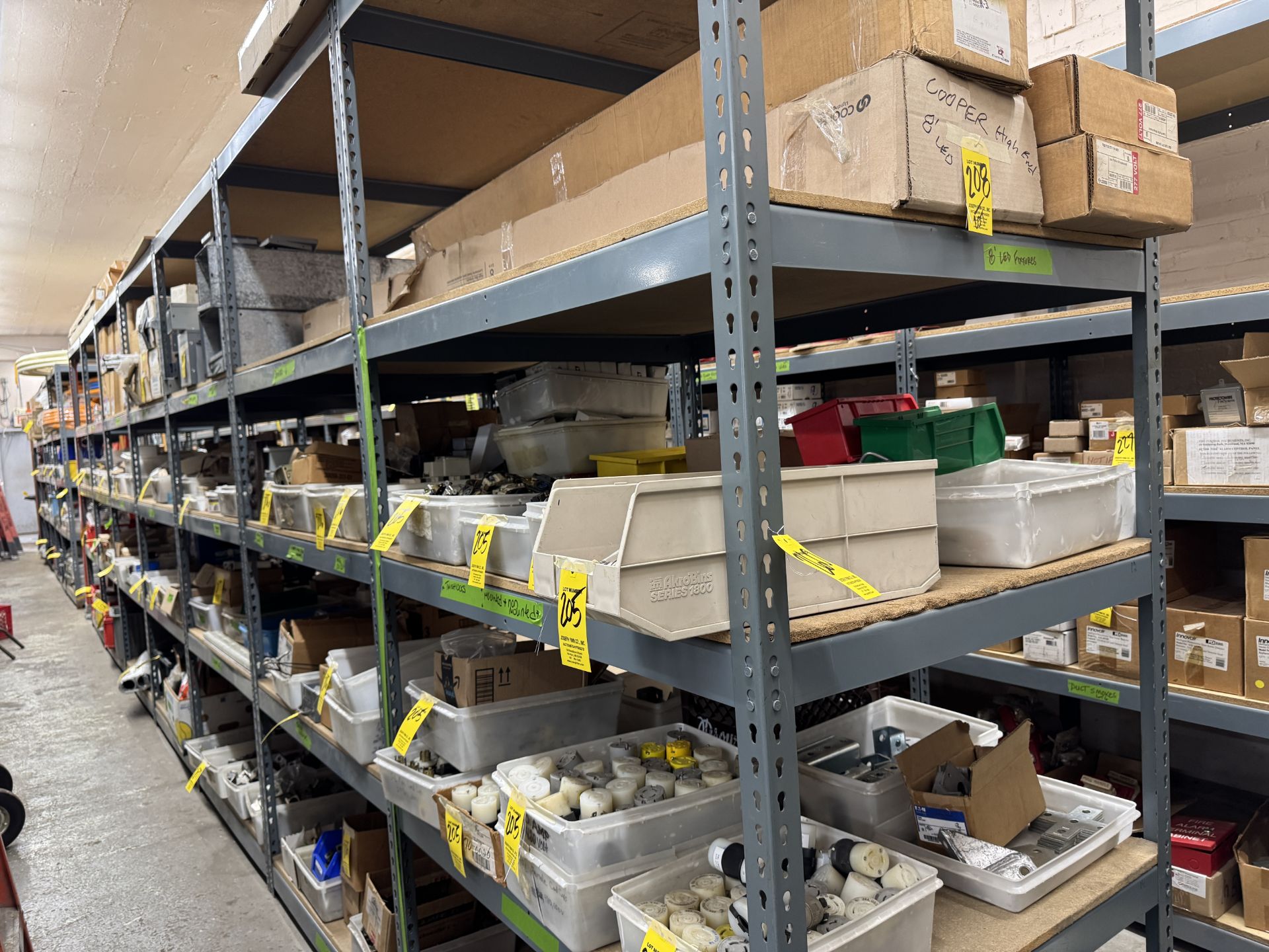 LOT Approx. 24 Sections of Light Duty Shelving (Late Removal)