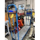 Narrow Flatbed Cart, 62" x 16" (Blue)