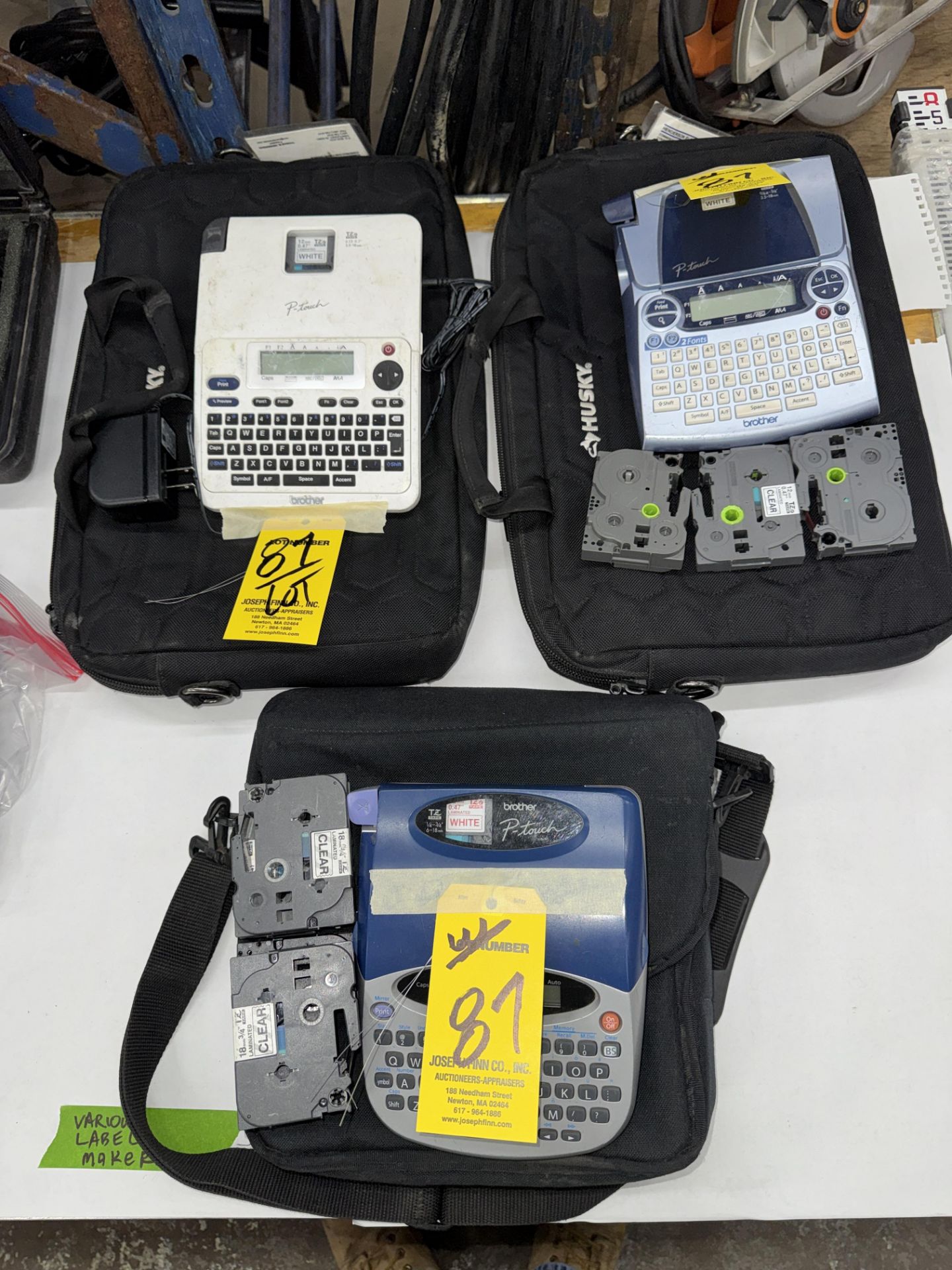 LOT (3) Asst. Brother P-Touch Labelers