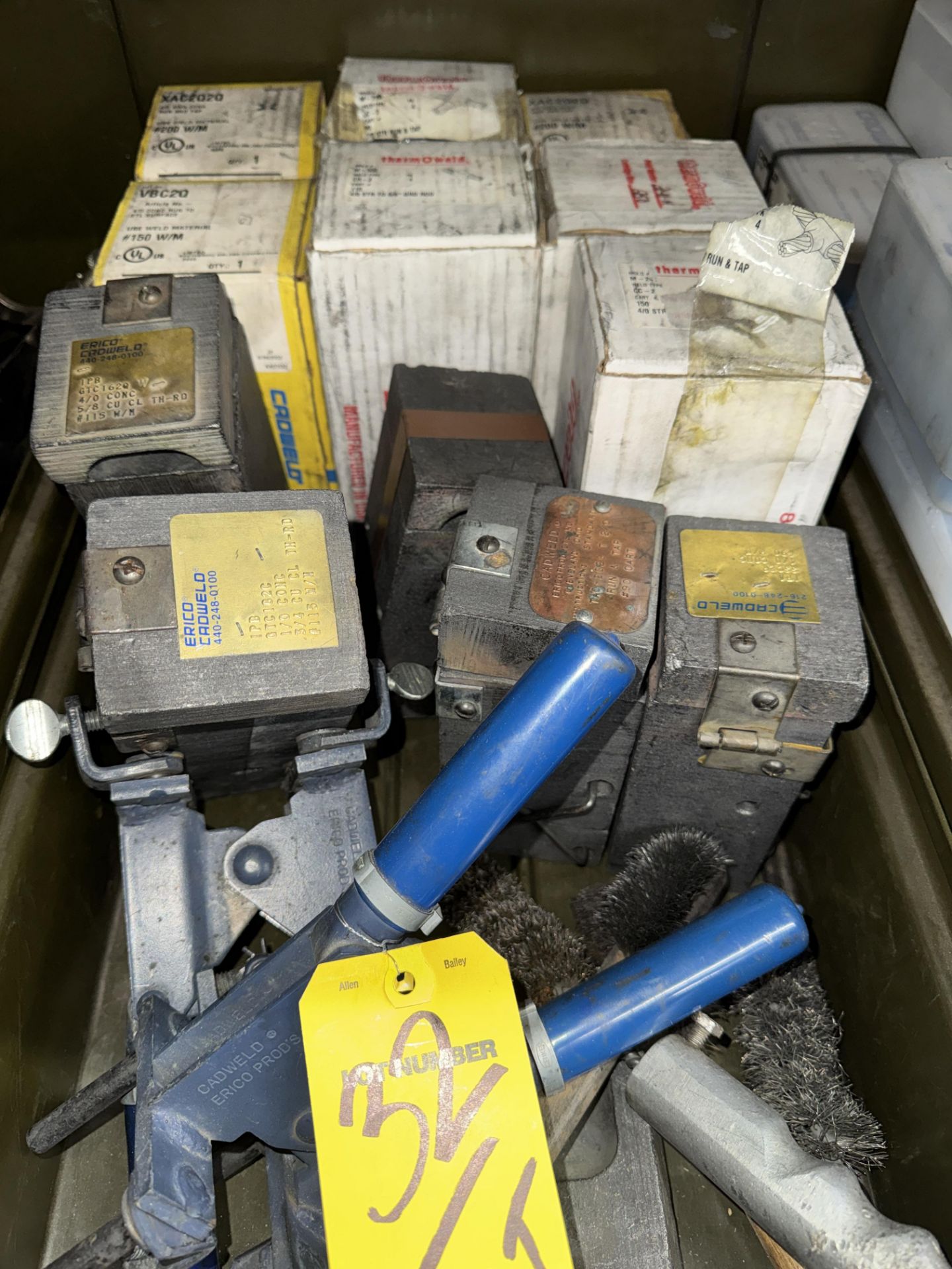 LOT Asst. Cadwell Tools, Dies, Welding Supplies in (3) - Image 3 of 4