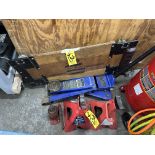 LOT Michelin 3.5 Ton Hyd. Car Jack, (2) 6-Ton Jack Stands, Auto Creeper Board, Bottle Jack