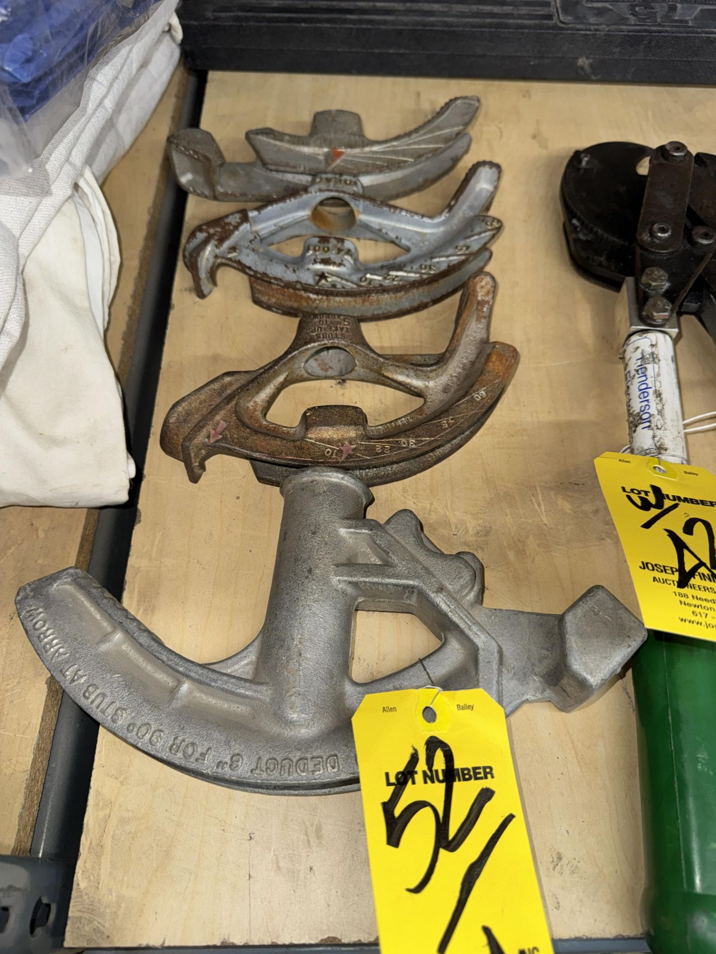 LOT (4) Asst. Pipe Bending Attachments