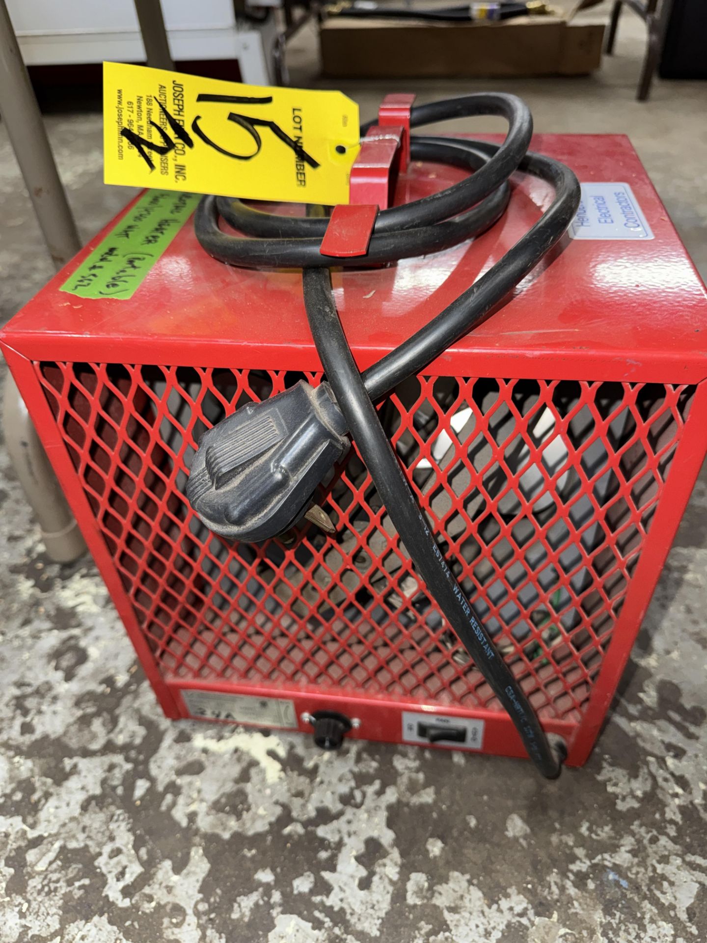 LOT Asst. Port. Heaters, (1) Marley Model 562 Electric Heater, (1) Universal Model UNIV-150-FA5 - Image 2 of 4