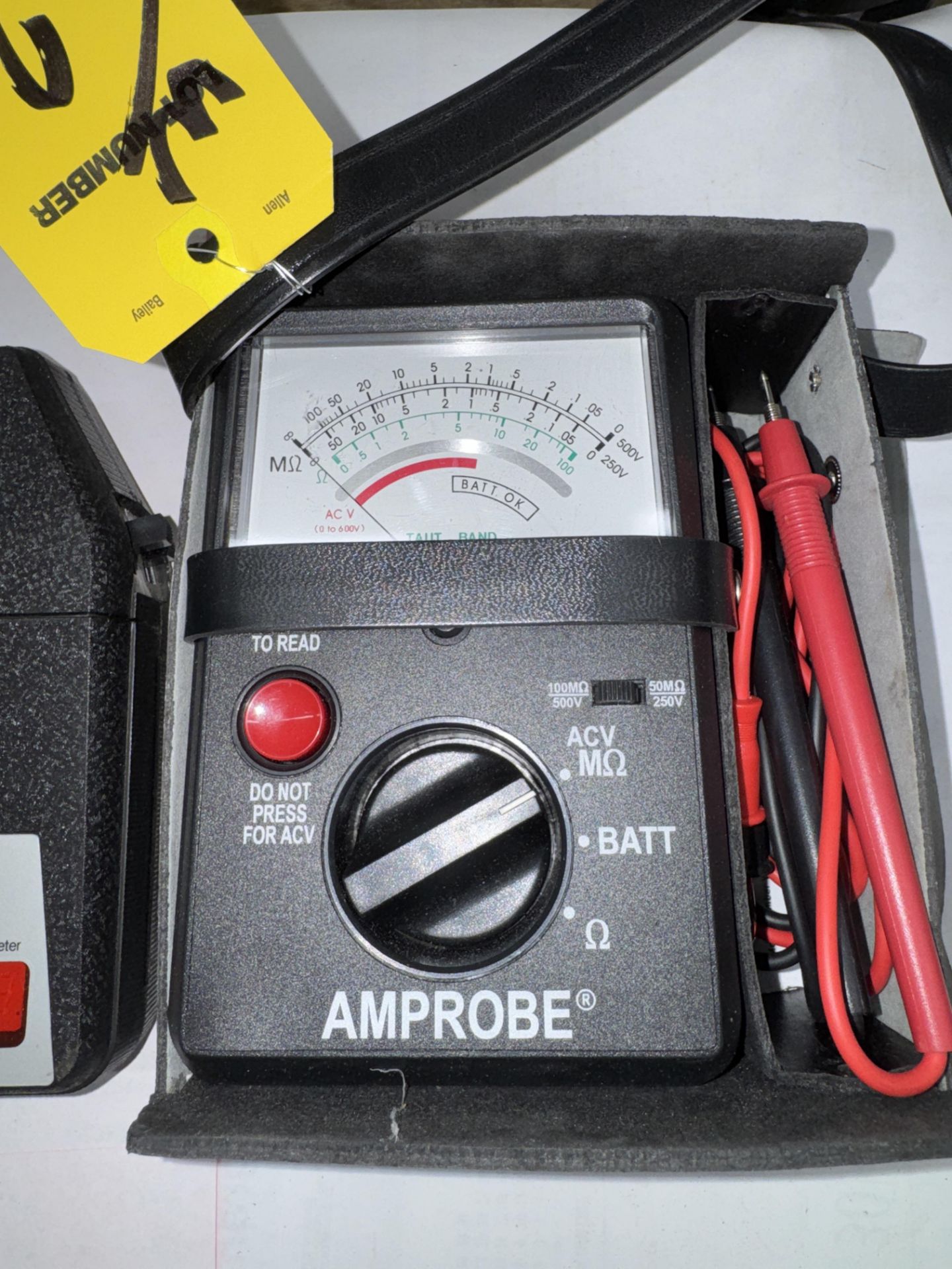 Amprobe AMB-2 Multimeter, TIF 770 Tachometer w/ Cases - Image 3 of 3