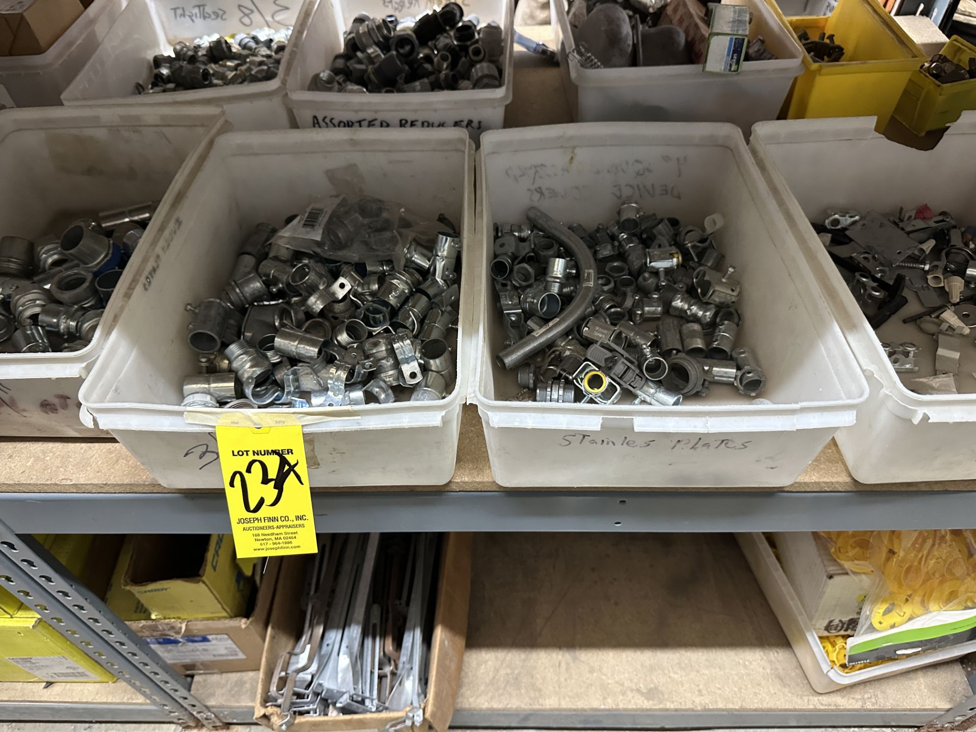 LOT Asst. Couplings, Connectors, Plates, Rings, Clips, Fasteners, Fittings, Chain, Cable, Hanging - Image 2 of 6