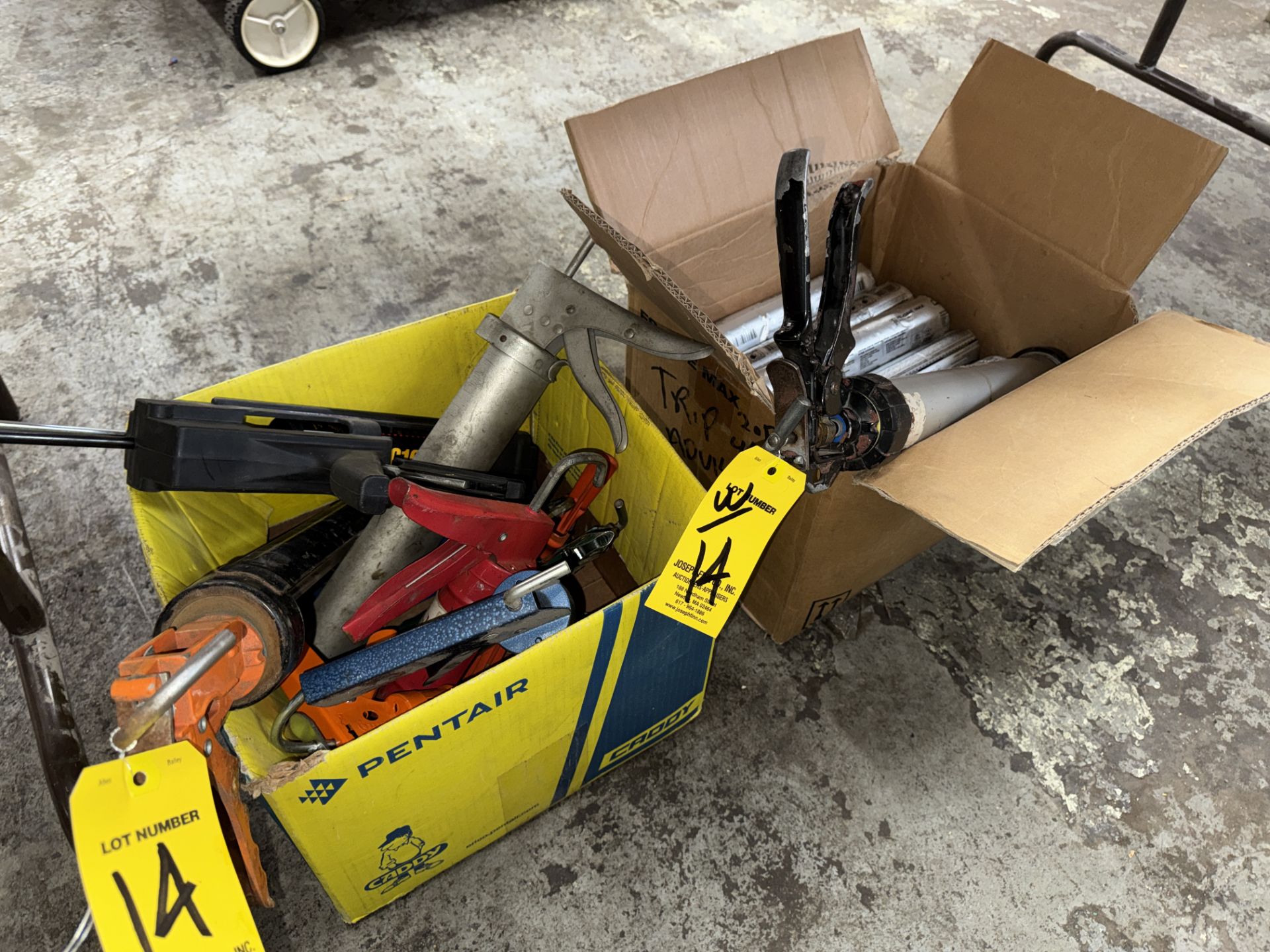 LOT Asst. Grease Guns and Grease Tubes in (2)