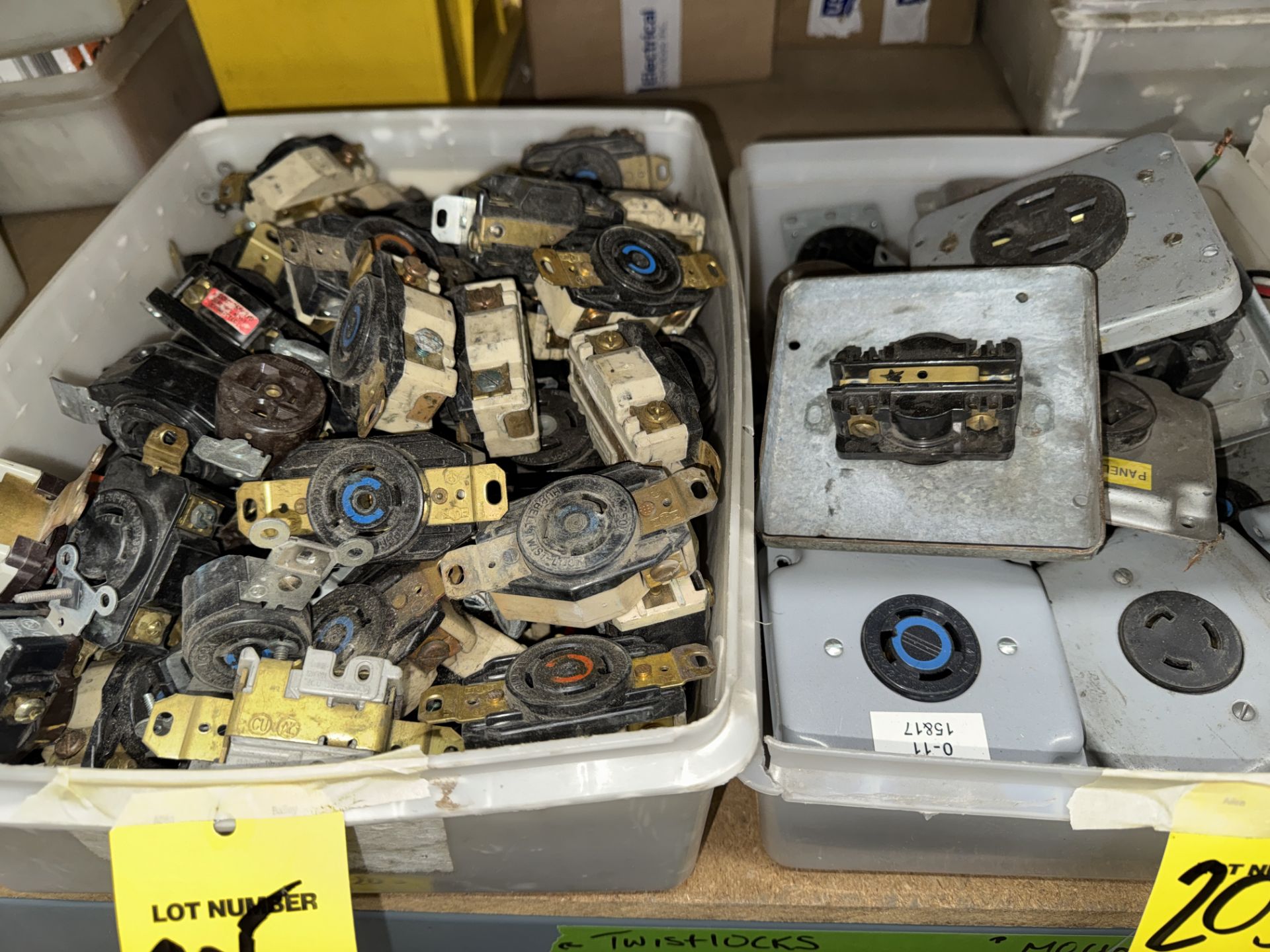 LOT Asst. Electrical Plugs, Female Caps, Connectors, Etc. on Front Section of (3) - Image 2 of 8