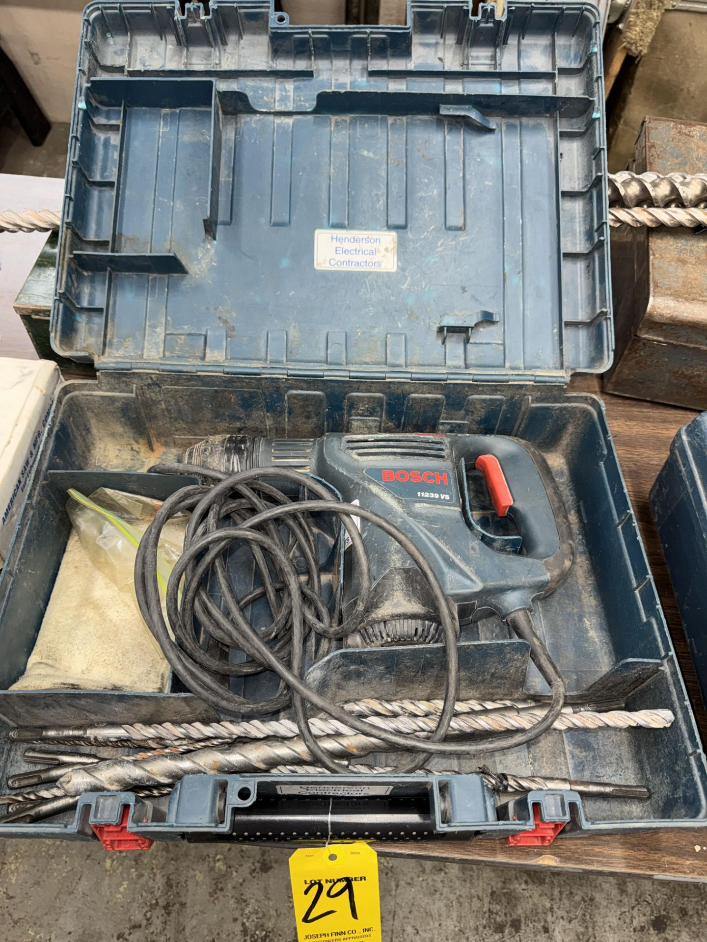 Bosch #11239-VS Rotary Hammer Drill w/ Bits and Case