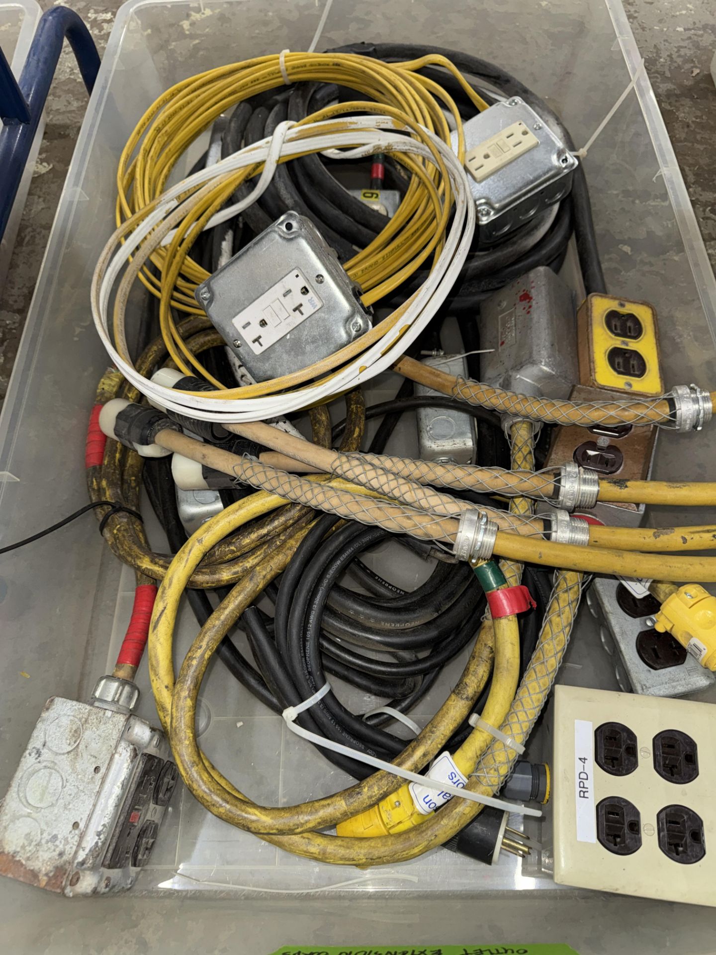 LOT Electrical Socket Boxes, HD Extension Cables in (3), 120 V - Image 3 of 4