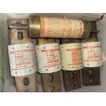 LOT (4) A4BY 2000 Fuses, (1) 4801 Fuse in Bin