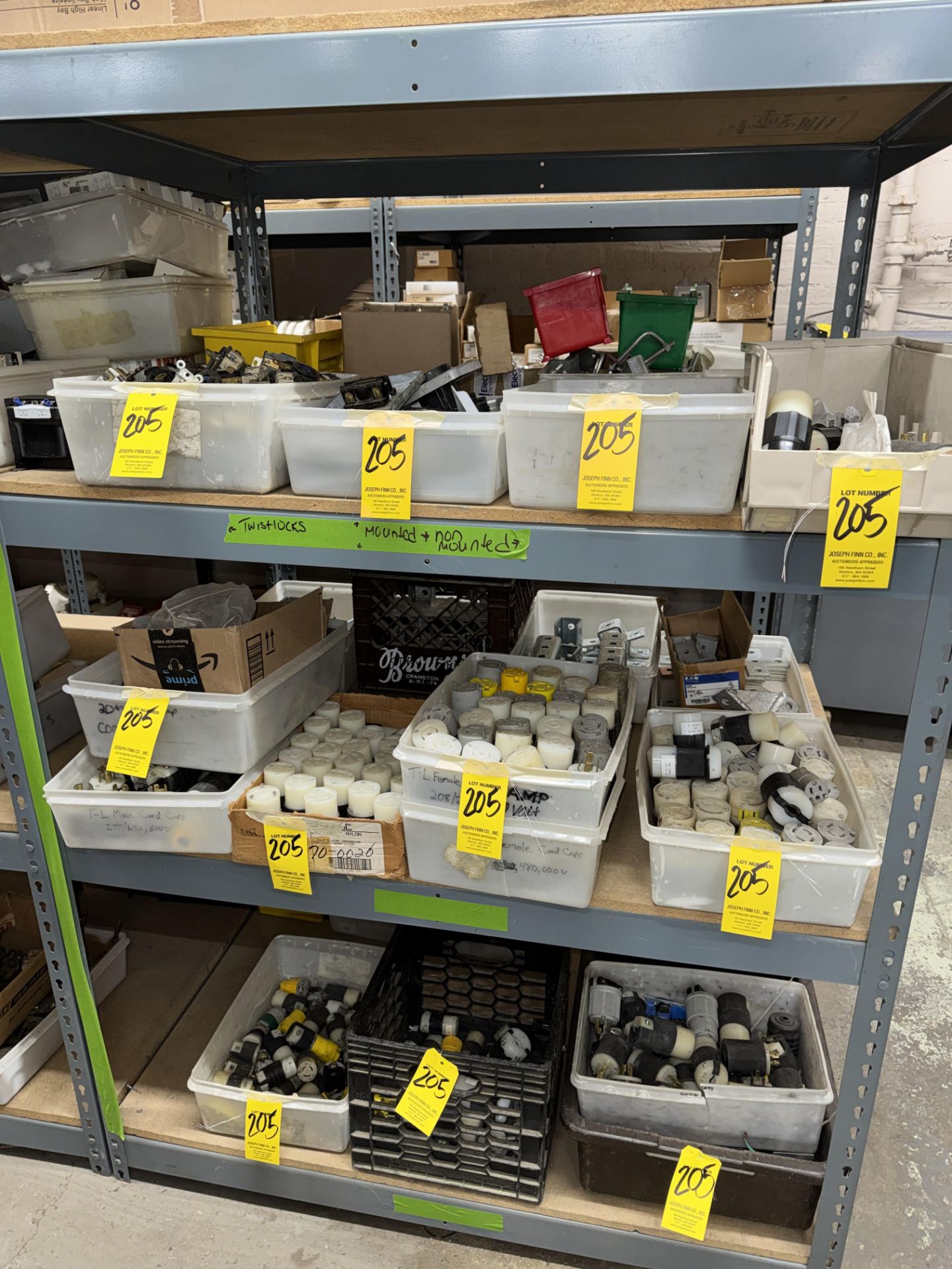 LOT Asst. Electrical Plugs, Female Caps, Connectors, Etc. on Front Section of (3)