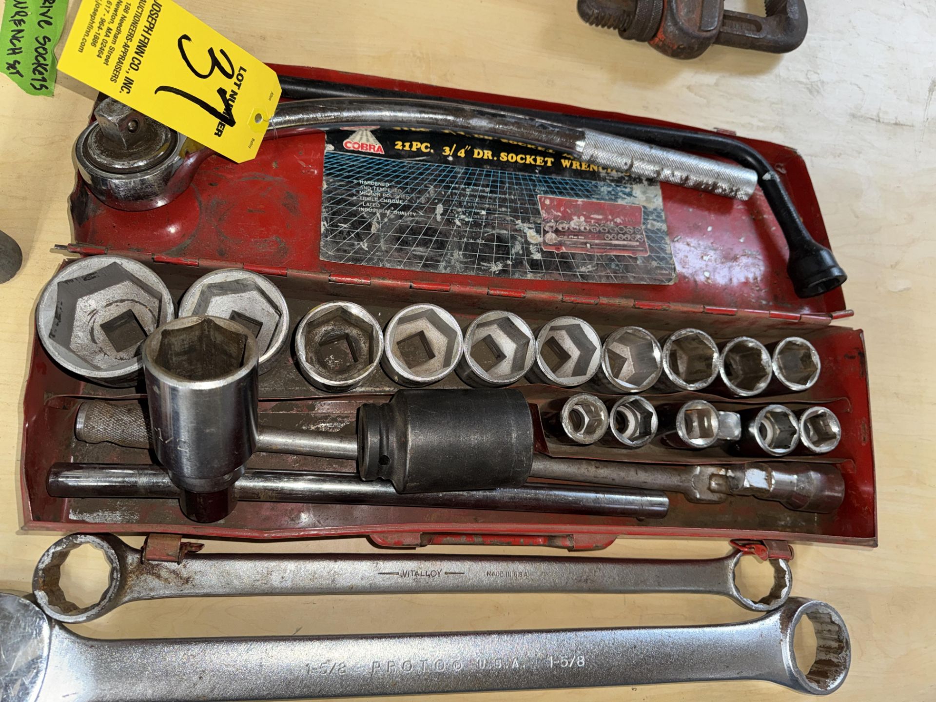 Cobra 3/4" Dr. Socket Set, (2) Wrenches - Image 2 of 2
