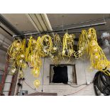 LOT Yellow Plastic Extension Cable Lights