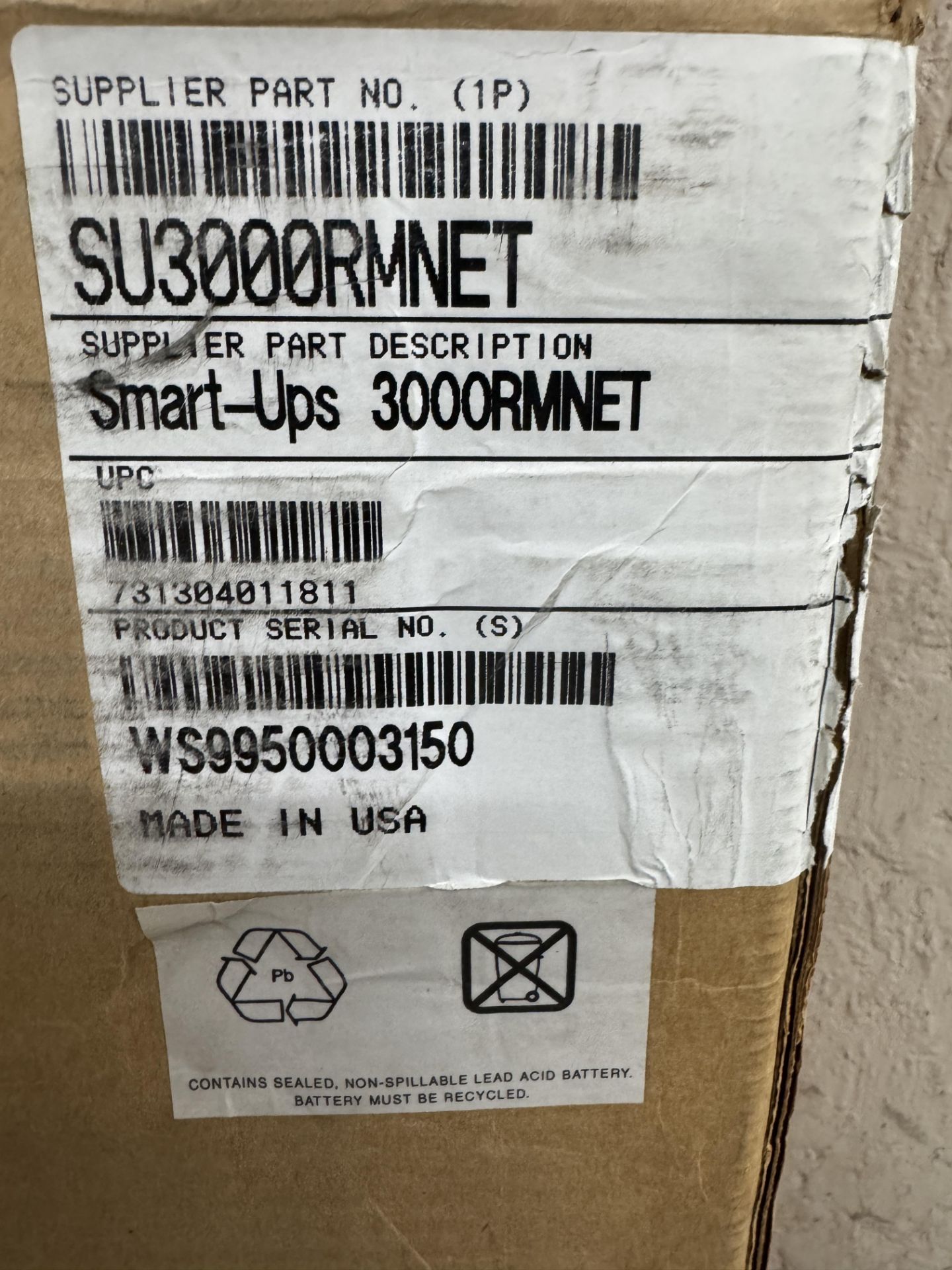 APC Smart UPS 3000 in Box - Image 2 of 2