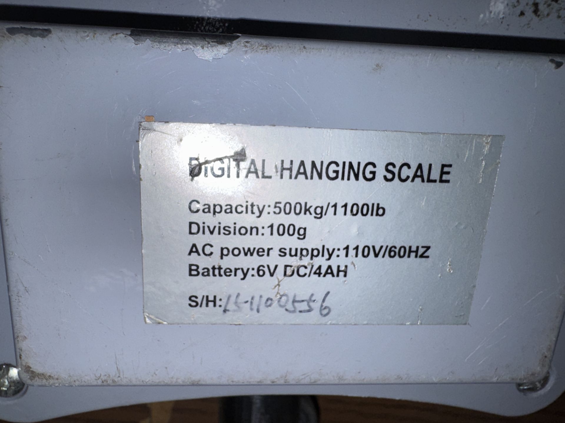 Roughneck 1100 Lb. Hanging Scale - Image 2 of 2