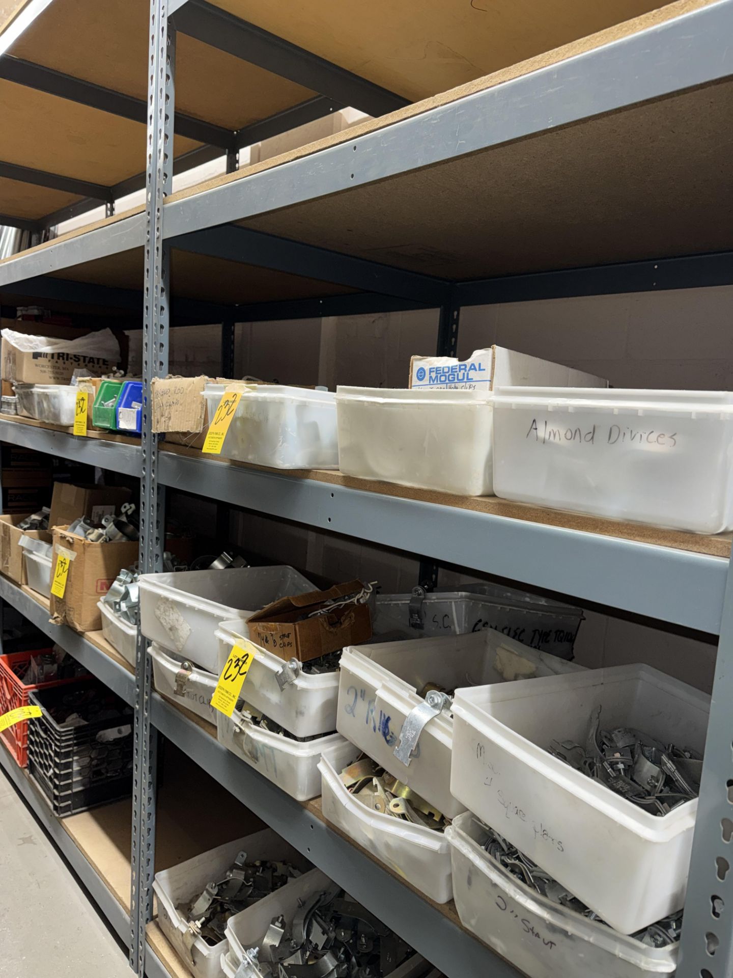LOT Asst. Clamps, Fasteners, Plates, Clips, Stand Offs, Electrical Boxes on (2) - Image 2 of 19