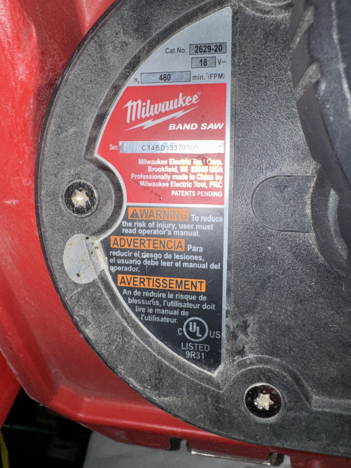 Milwaukee 2629-20 Band Saw in Case w/ Spare Blades - Image 3 of 4