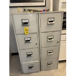 LOT (3) 4-Drawer Fire Safe Files