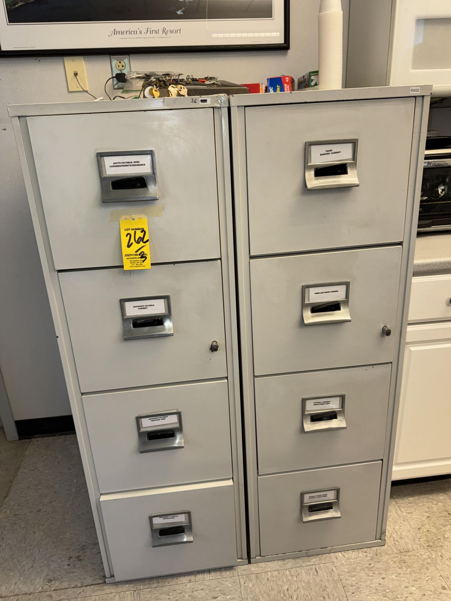 LOT (3) 4-Drawer Fire Safe Files