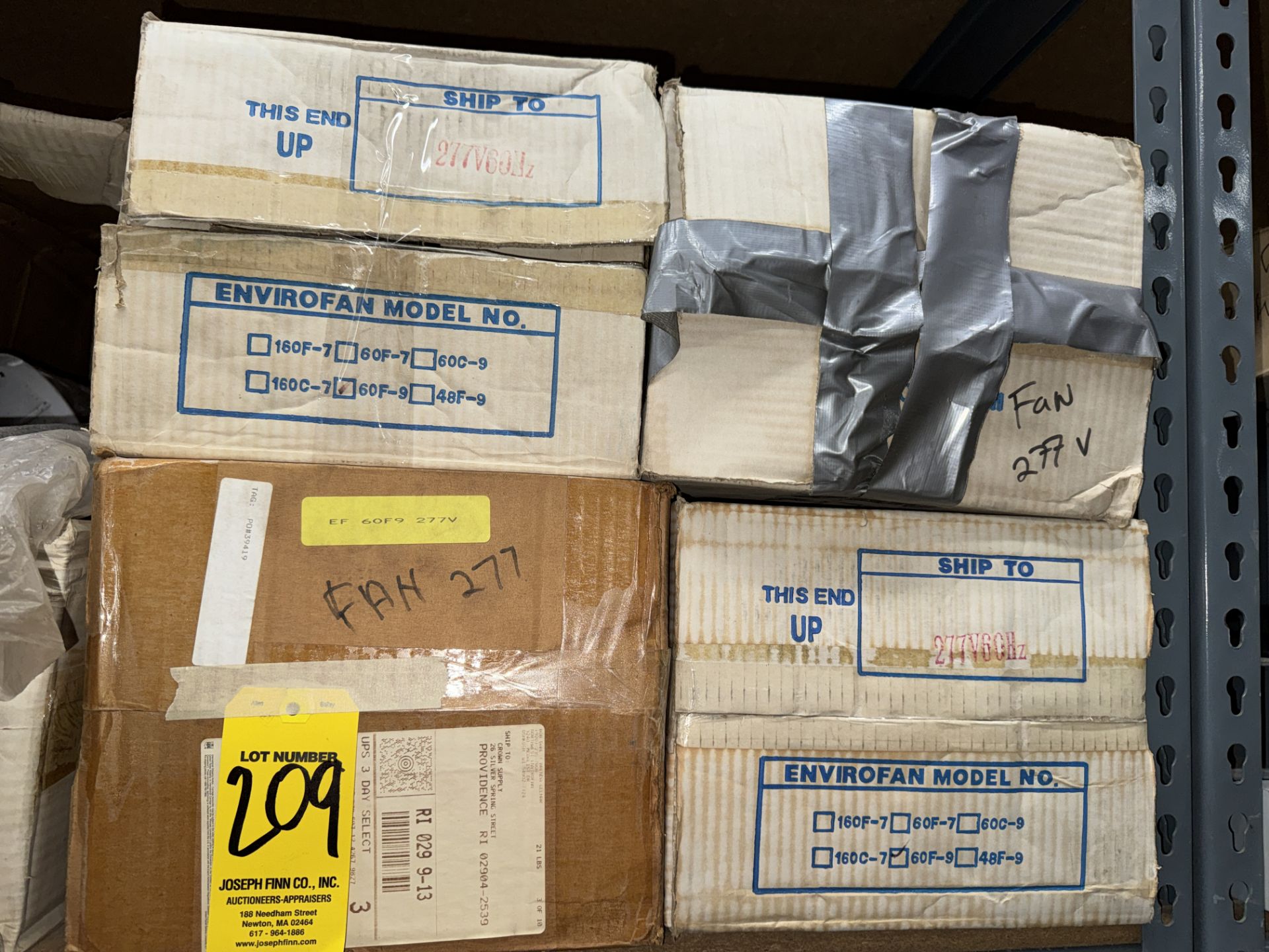 LOT Asst. Ceiling Fans, Relays, Crimp Lugs, Splicers, Cold Shrinks, Ports, Wire Caps, Signa - Image 3 of 14
