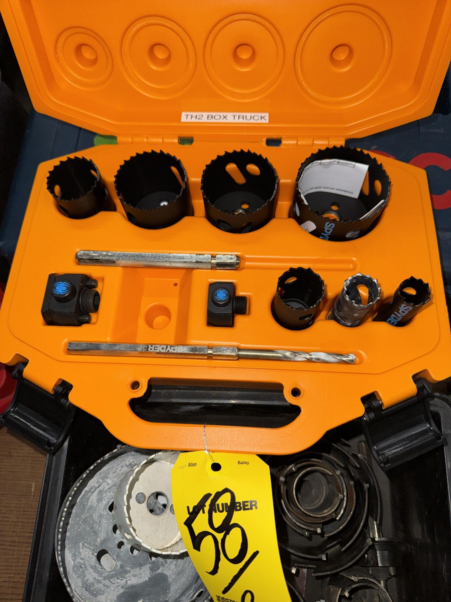 LOT (2) Sets of Spyder Hole Saw Kits, (1) New, Hole Saws in Bin - Image 2 of 3