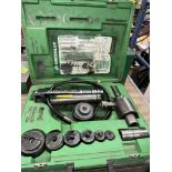 Greenlee #767 Hyd. Pump w/ Knock Outs in Case