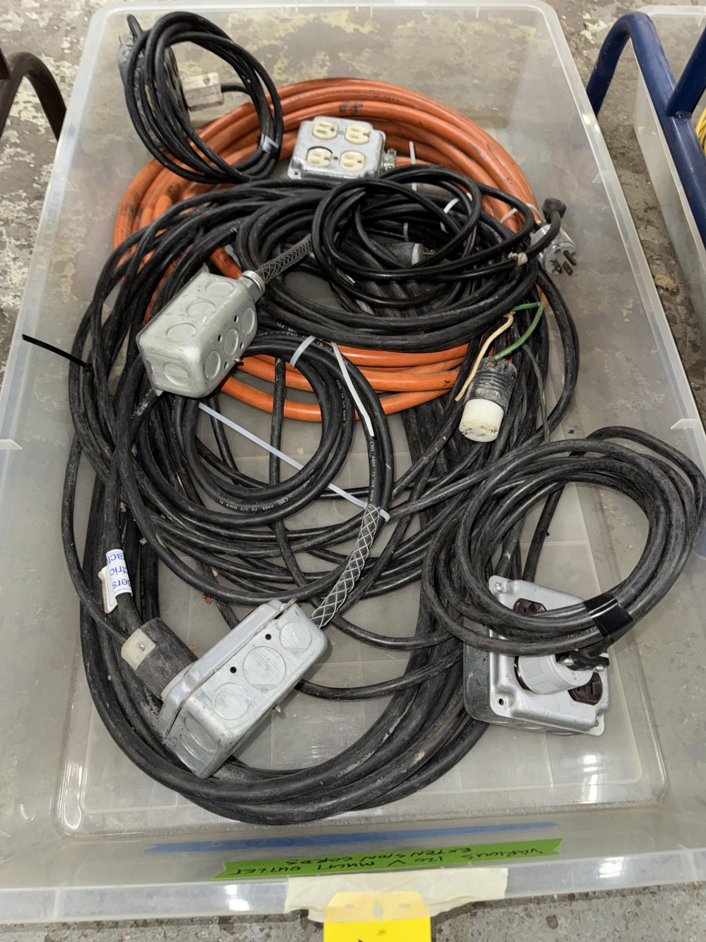 LOT Electrical Socket Boxes, HD Extension Cables in (3), 120 V - Image 4 of 4