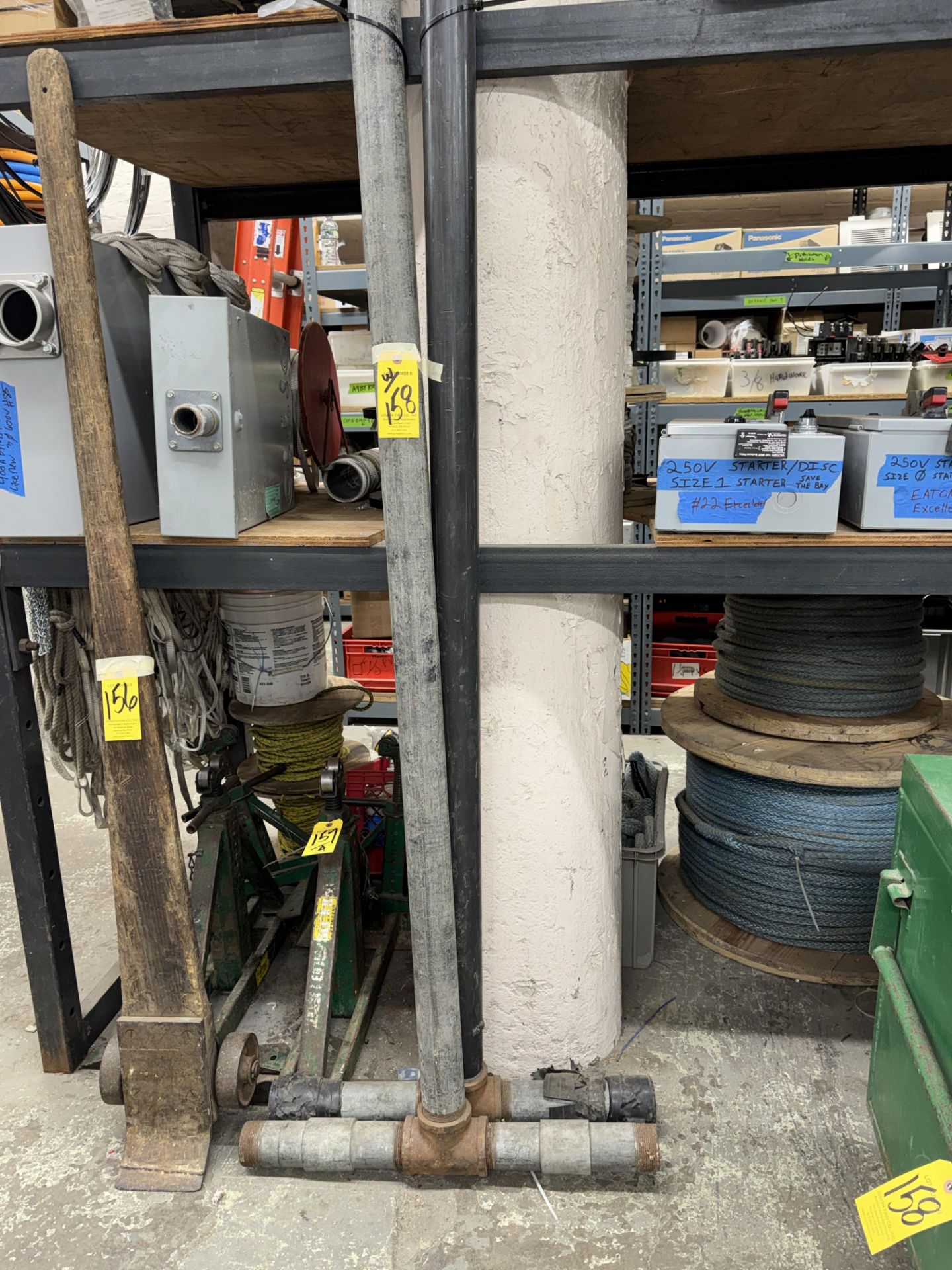 Greenlee #4642 Puller Package w/ Additional Pulleys, Baskets, Hardware, Port. Job Box - Image 6 of 11