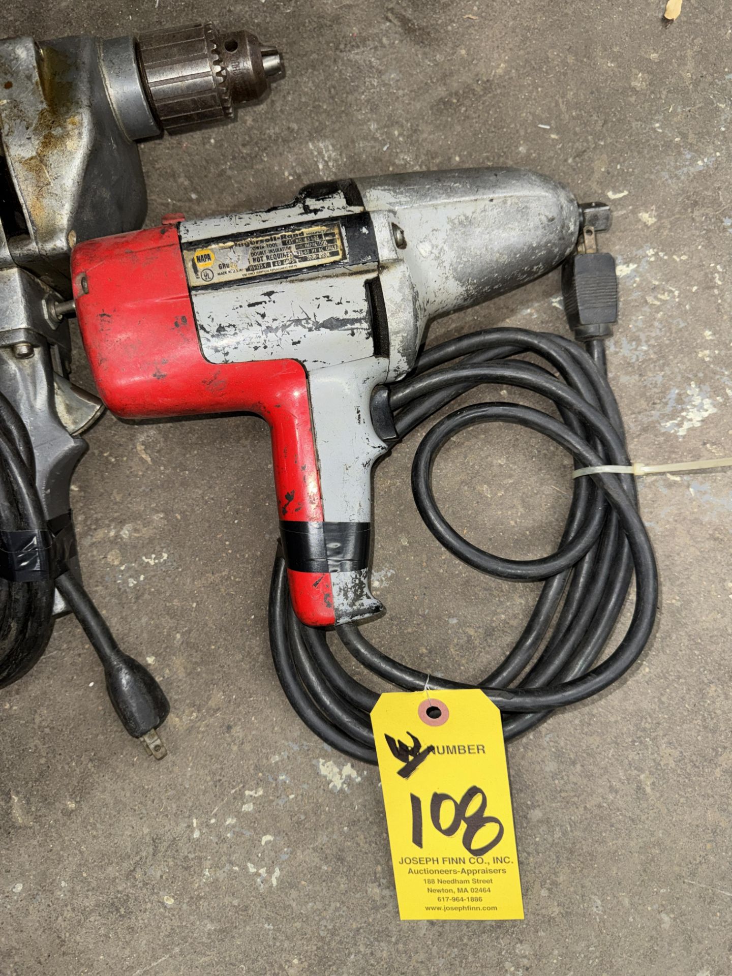 LOT Ingersoll Rand Corded Driver, Milwaukee 1650-1 Corded Driver - Image 3 of 4