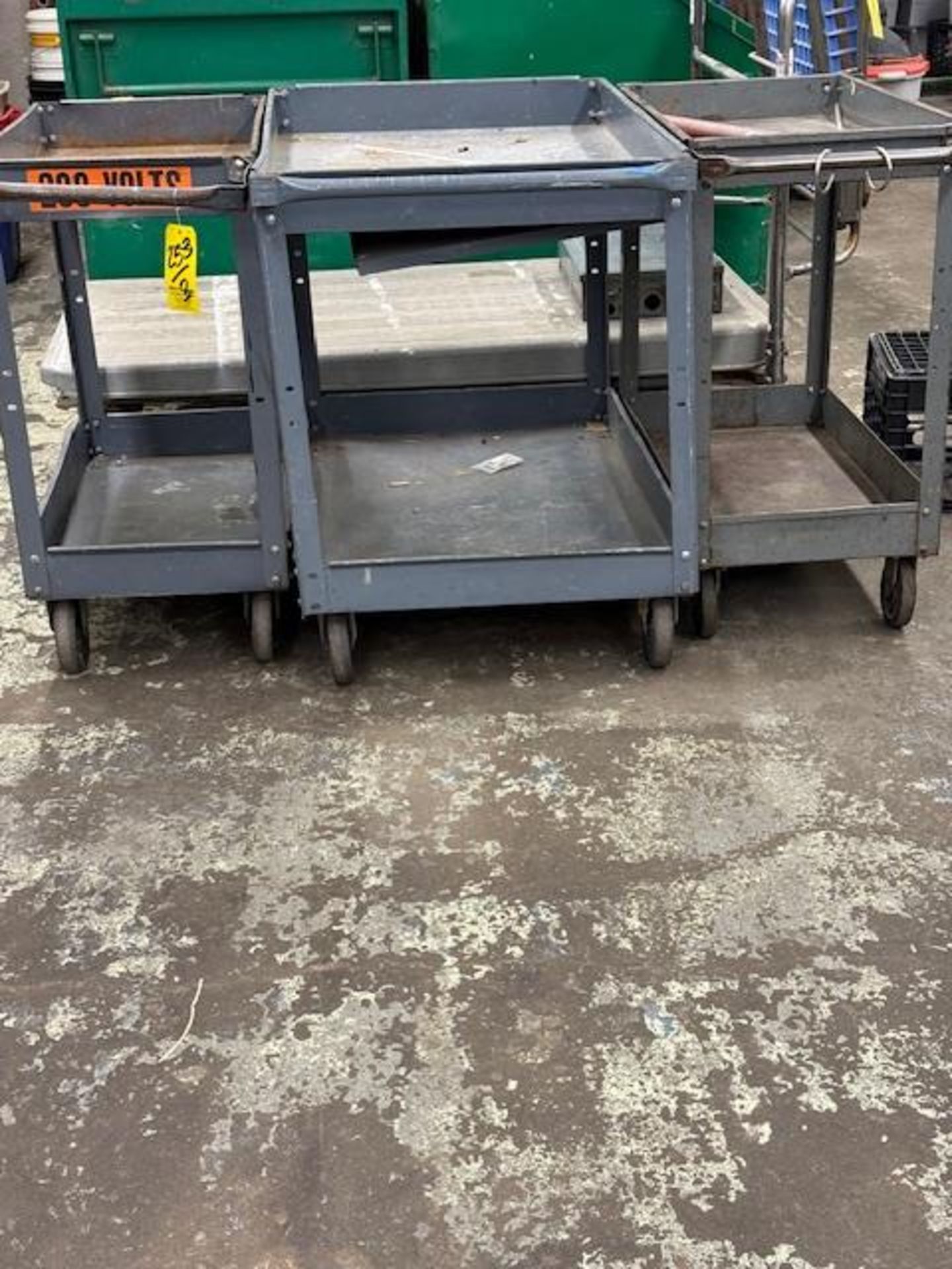 LOT (3) Asst. Metal Shop Carts